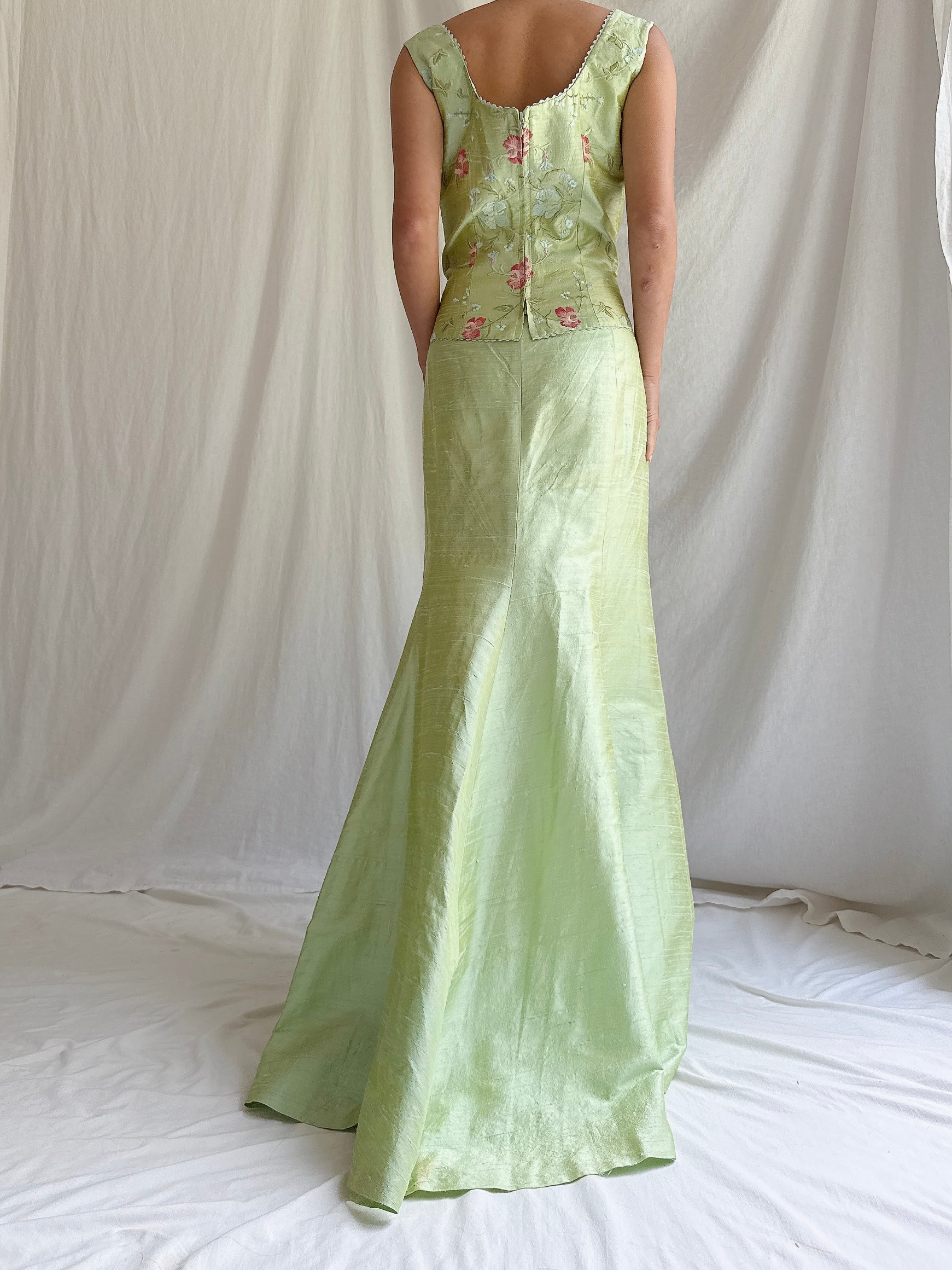 Vintage Paule Vasseur Silk Set - M/L FR 44