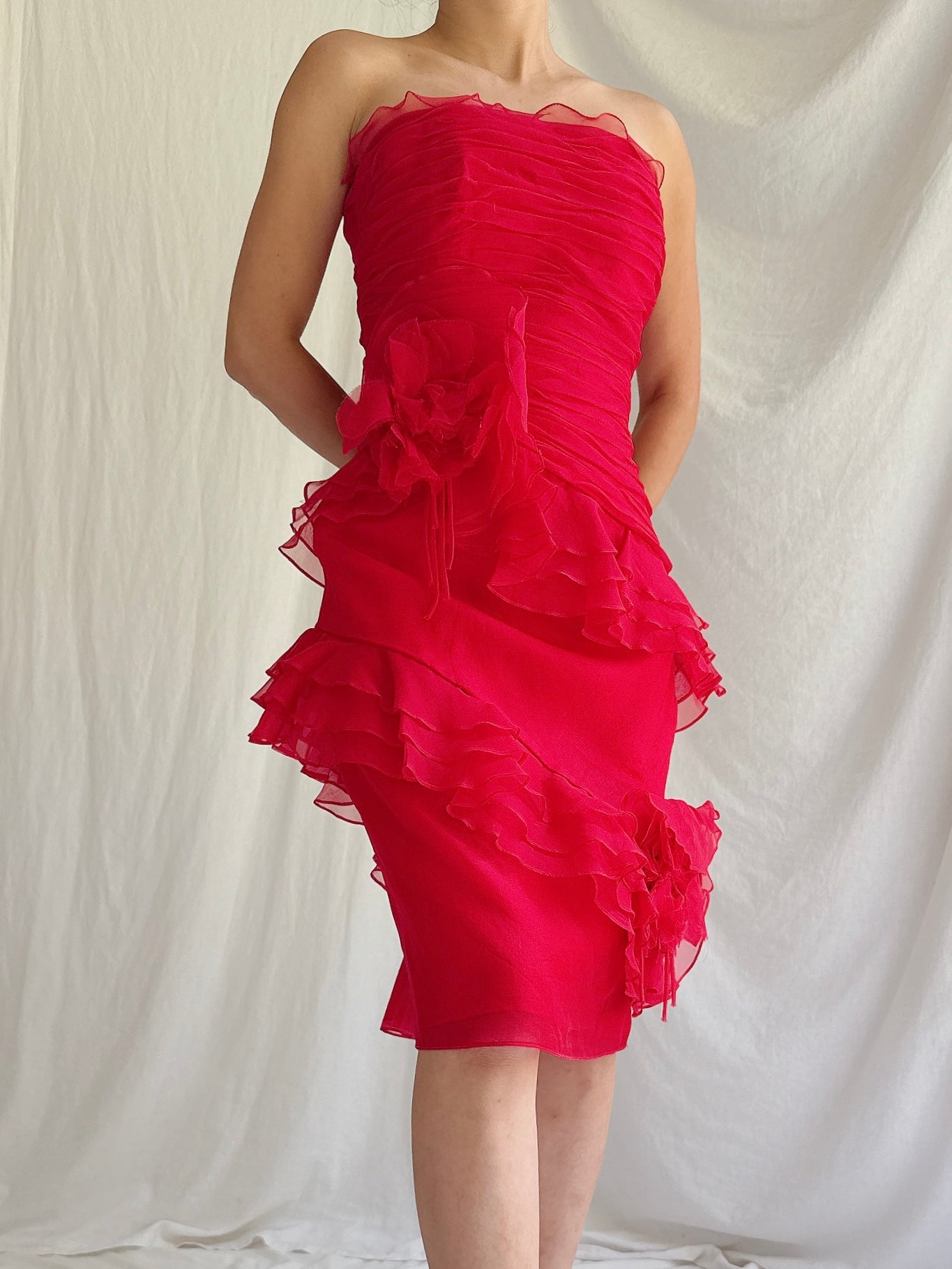 Vintage Silk Organza Dress - M/8