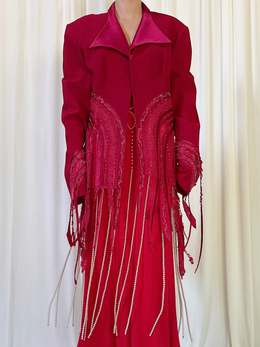 Vintage Alliage Red Jacket - Size FR 48