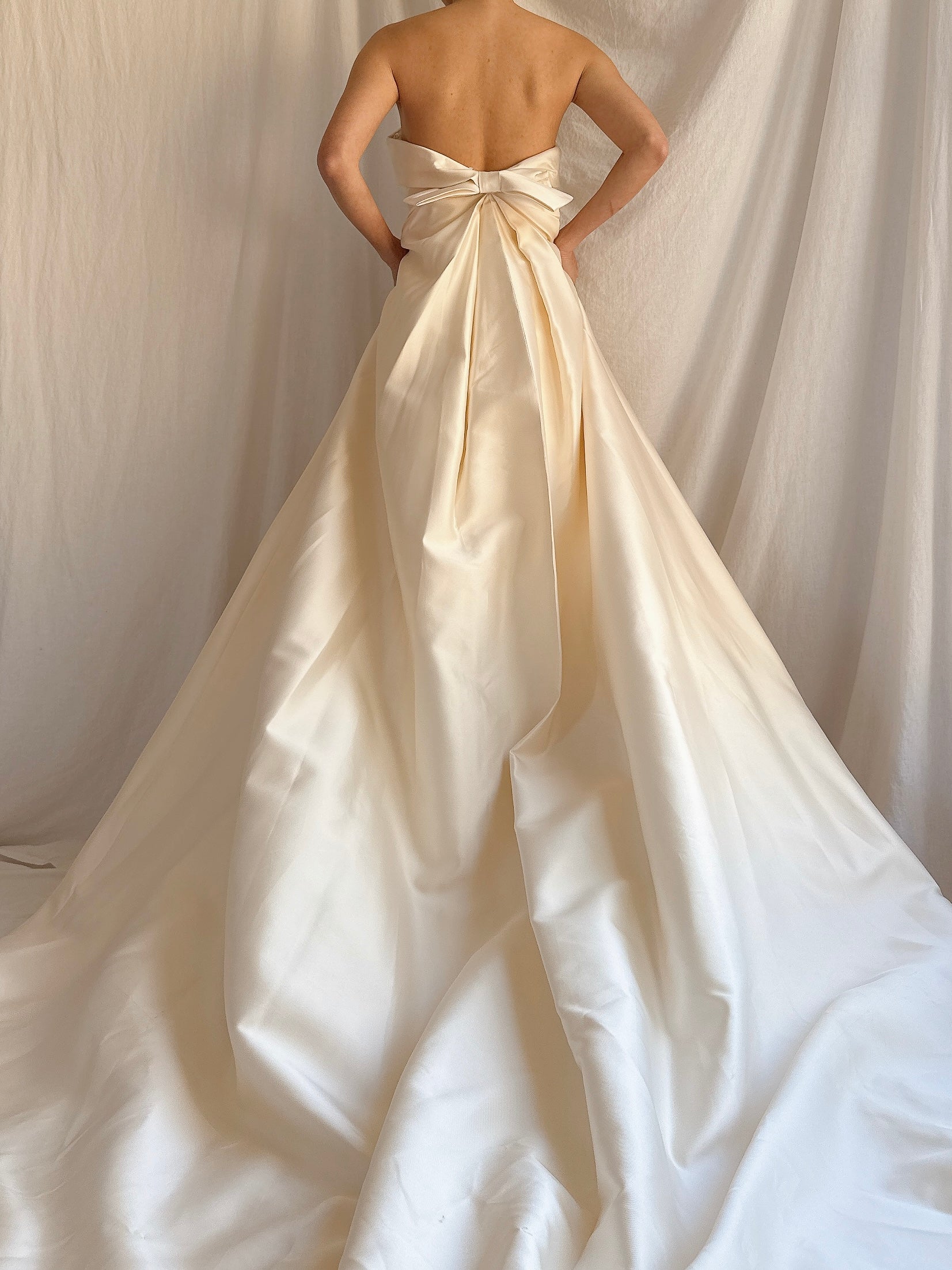 Vintage Pronovias Barcelona Gown with Train - M/US 8