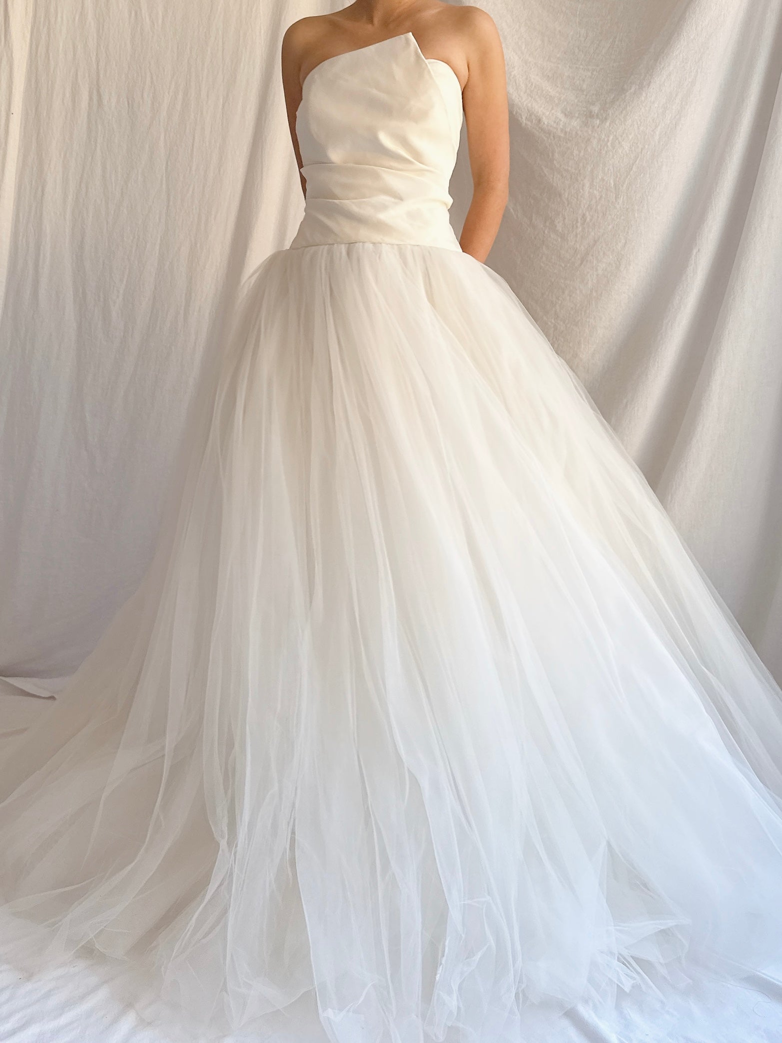 Vintage Amsale Tulle Gown - S 4