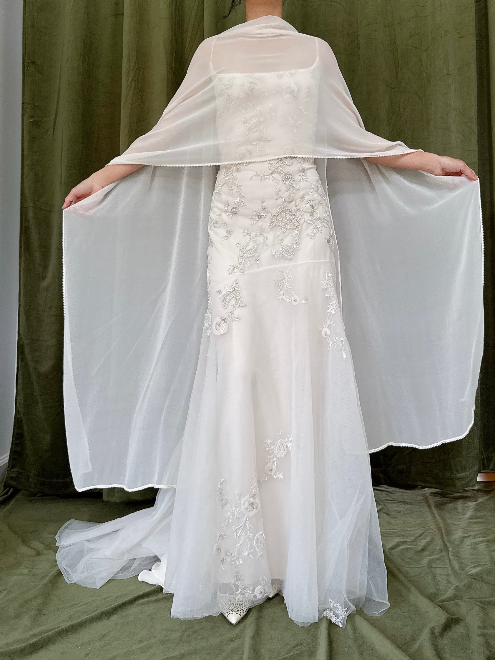 Vintage Reem Acra Silk and Tulle Beaded Gown - Size 8 Vintage Reem Acra Silk and Tulle Beaded Gown - Size 8
