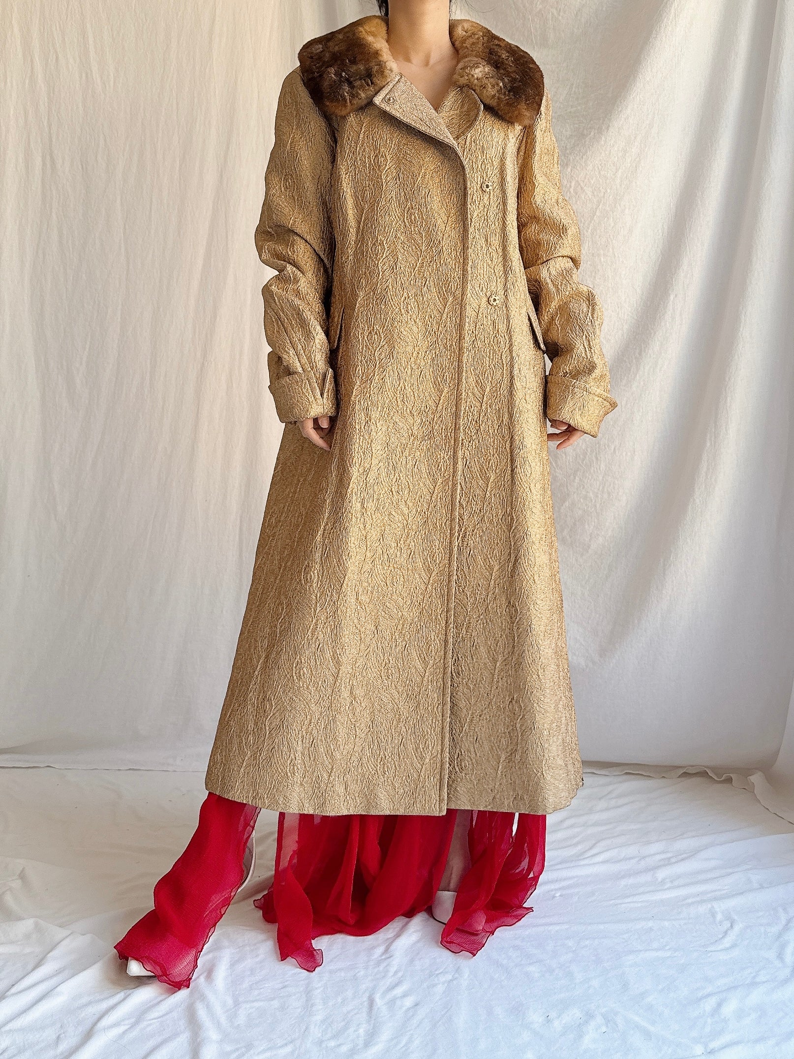 Vintage Alberta Ferretti Lame’ Coat - M