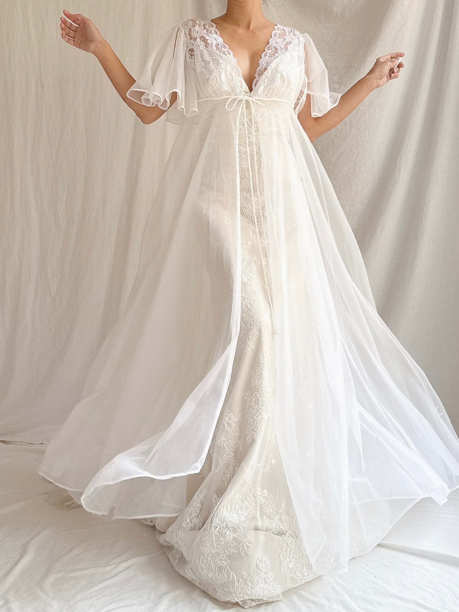 Vintage Tricot Dressing Gown - M