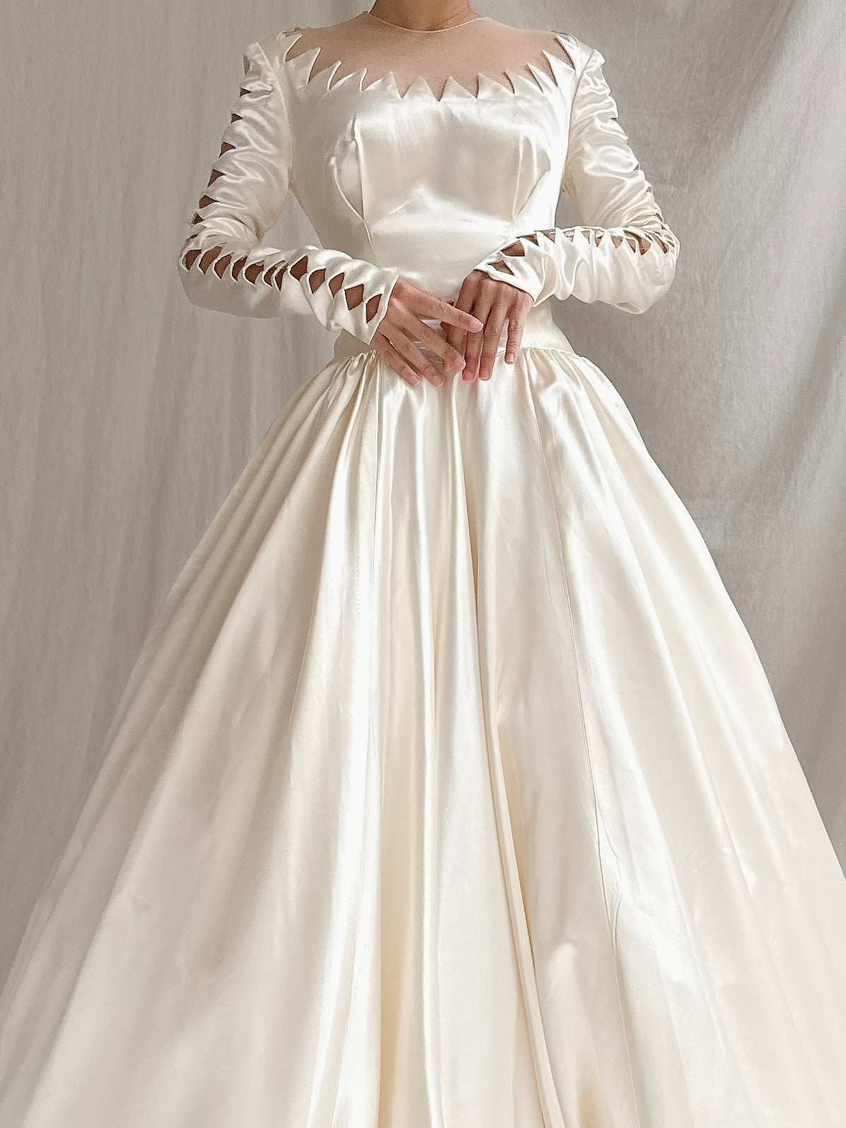 1950s Candlelight Satin Gown - XS/S