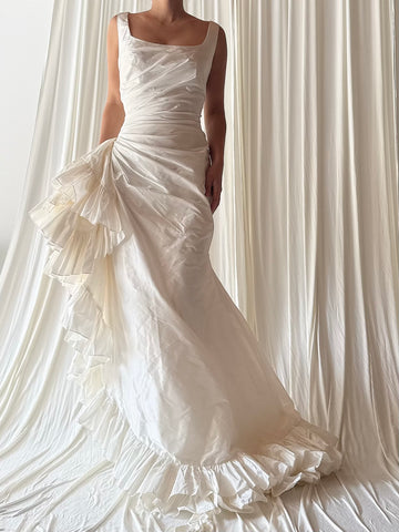 Vintage Cymbeline Taffeta Draped Gown - 4/6