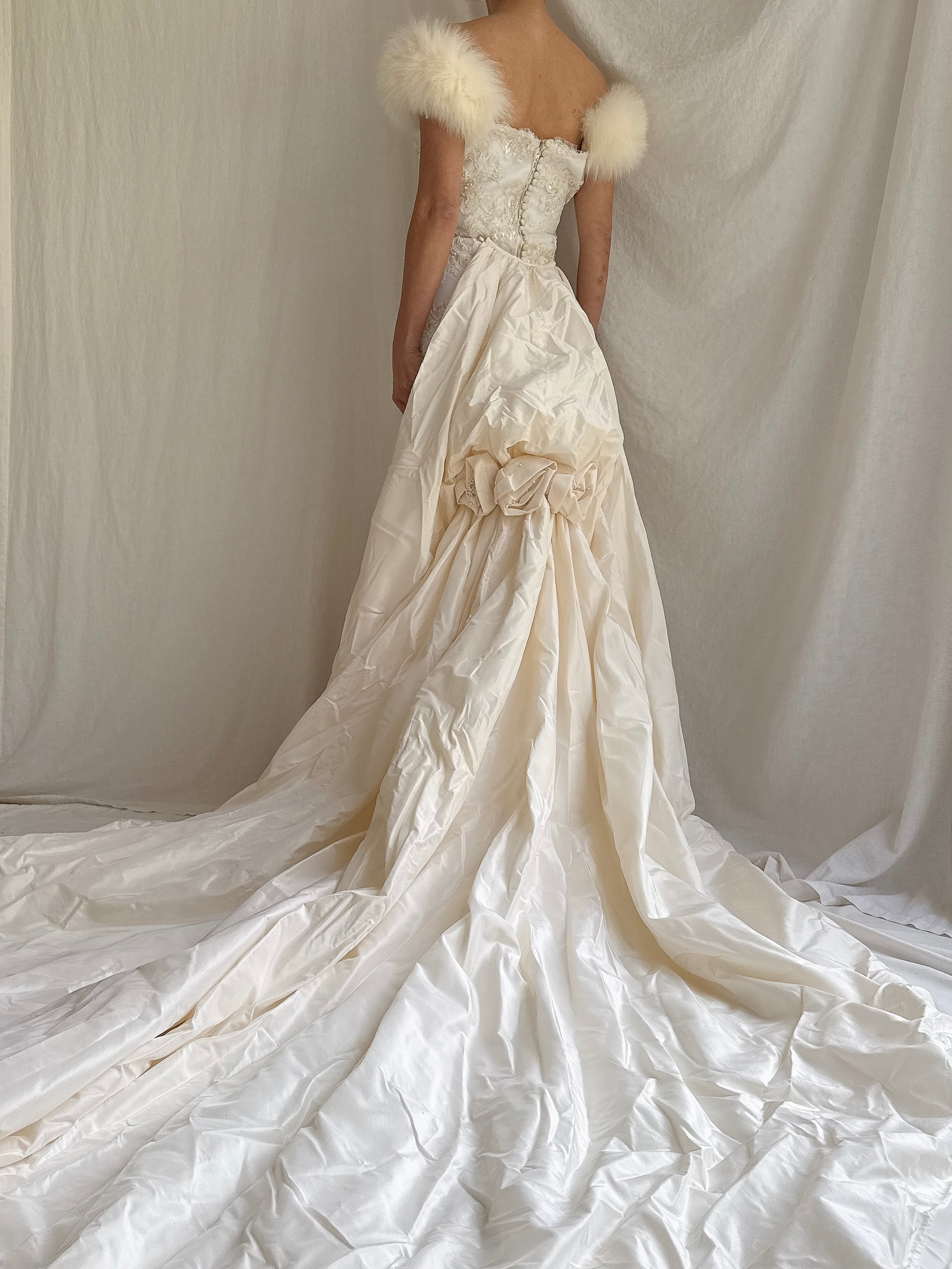 Vintage Carmela Sutera Couture Lace 2-Piece Set - M