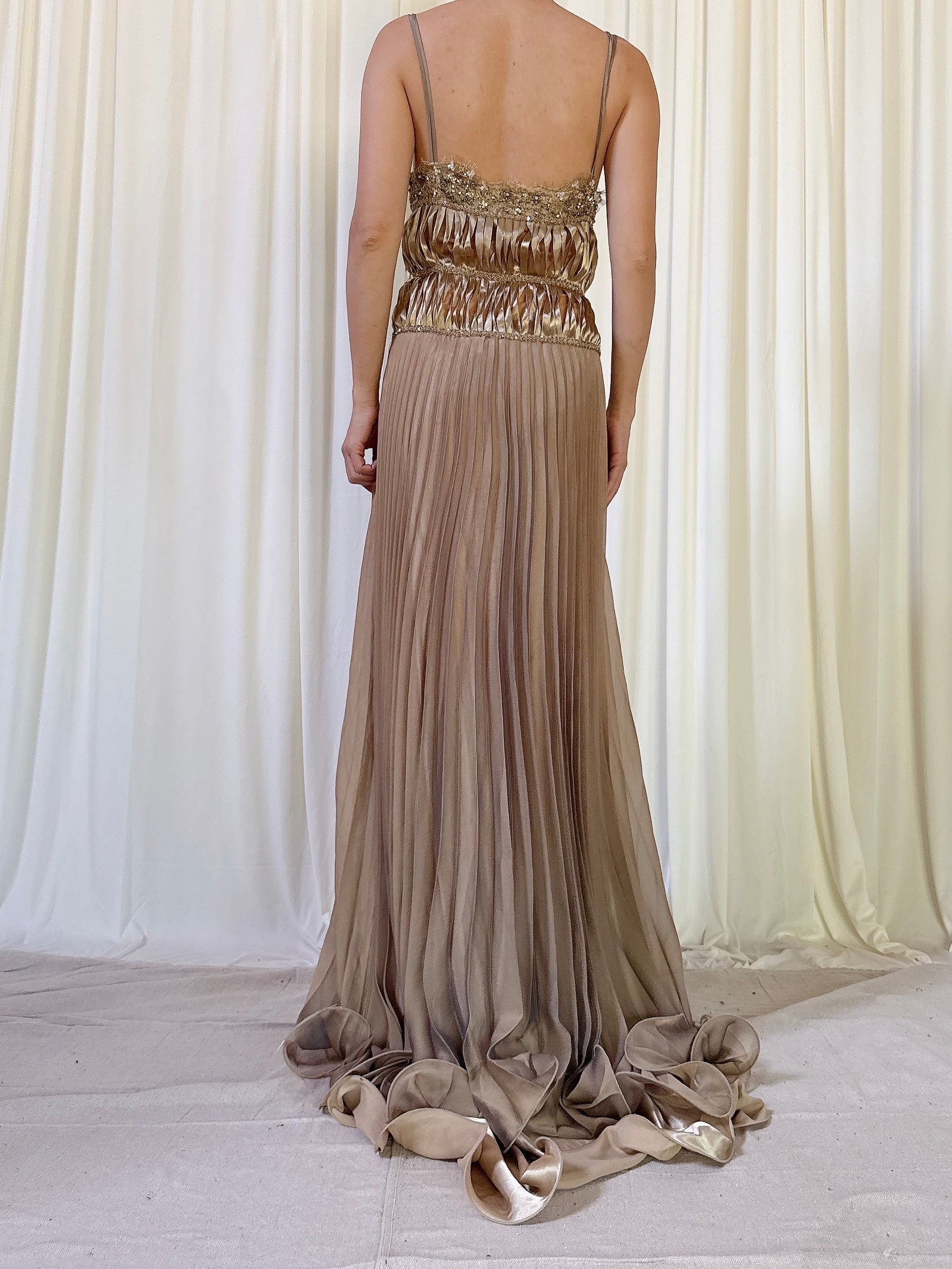 Vintage Gatti Nolli Tan Dress - IT 44