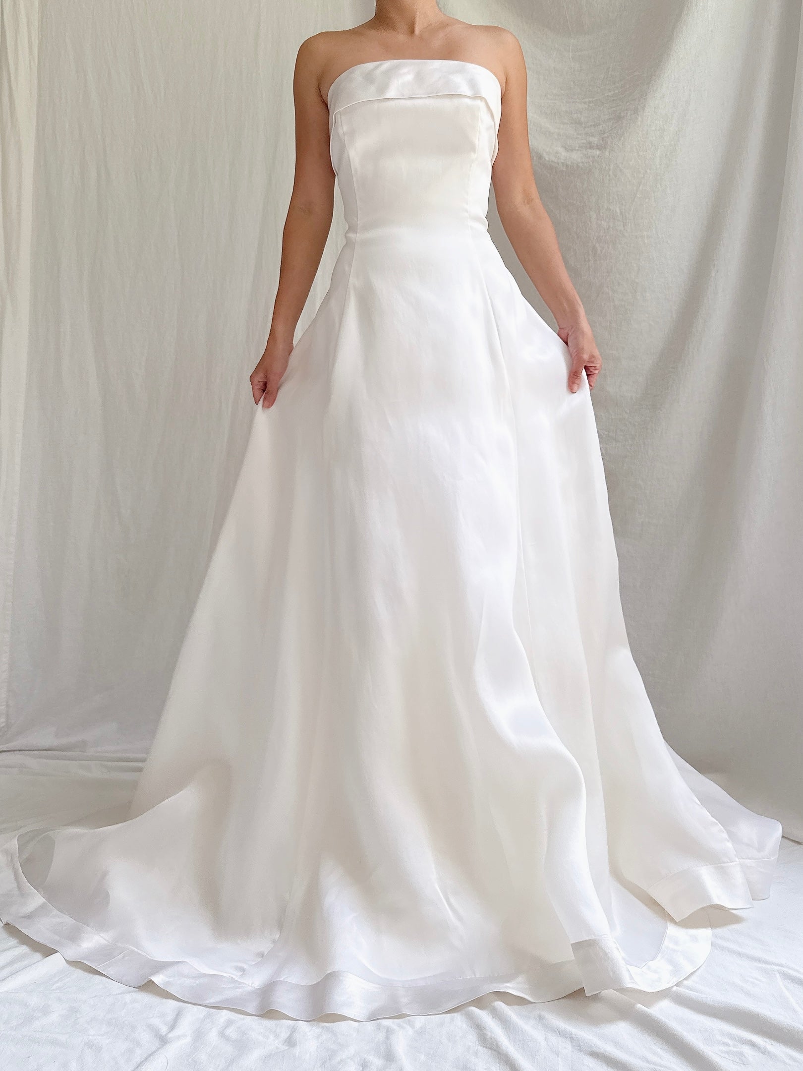 Vintage Angelina Bridal Couture Silk Organza Gown - M/10