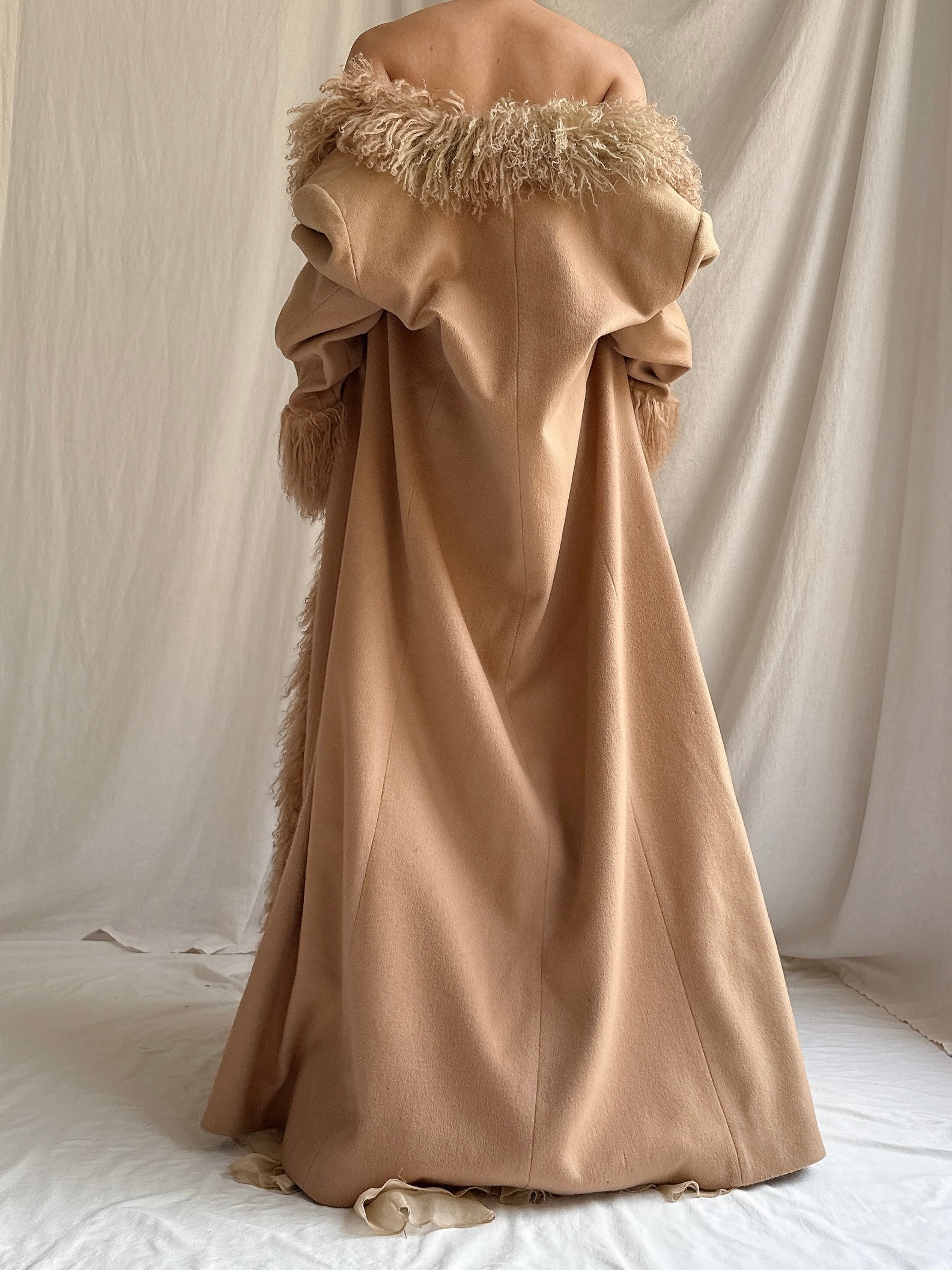 Vintage Wool Mongolian Coat - L