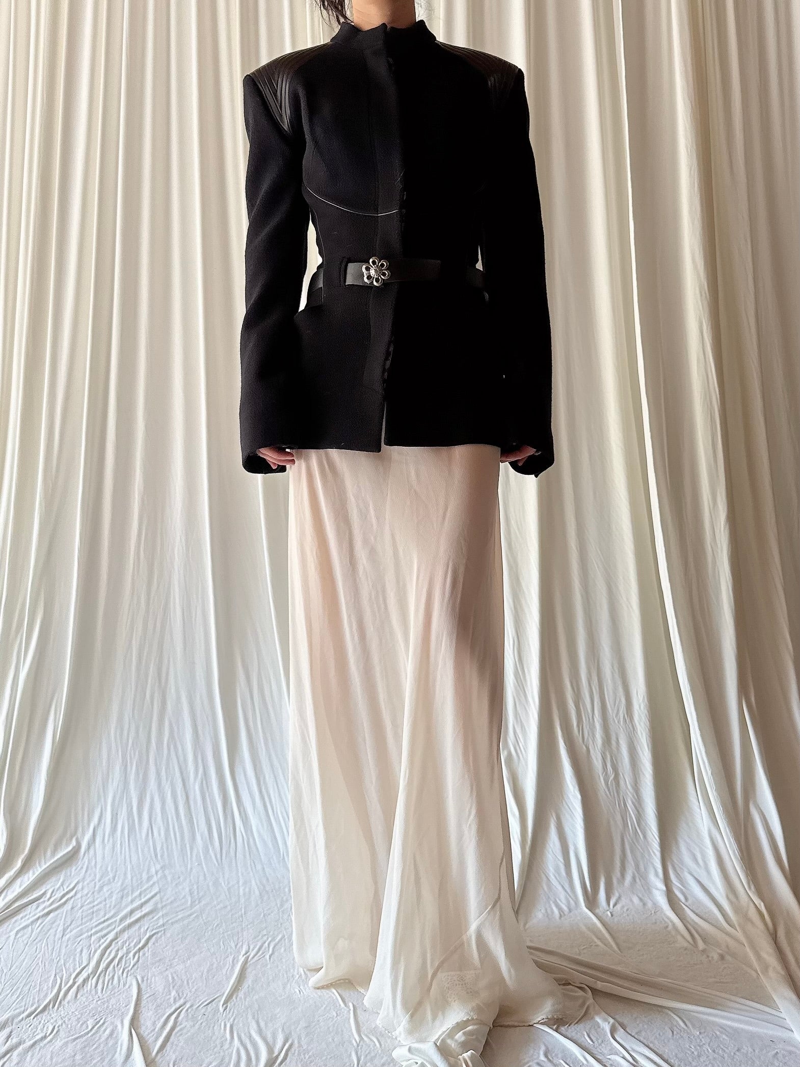 Vintage Terry Paris Belted Wool Jacket - M/L