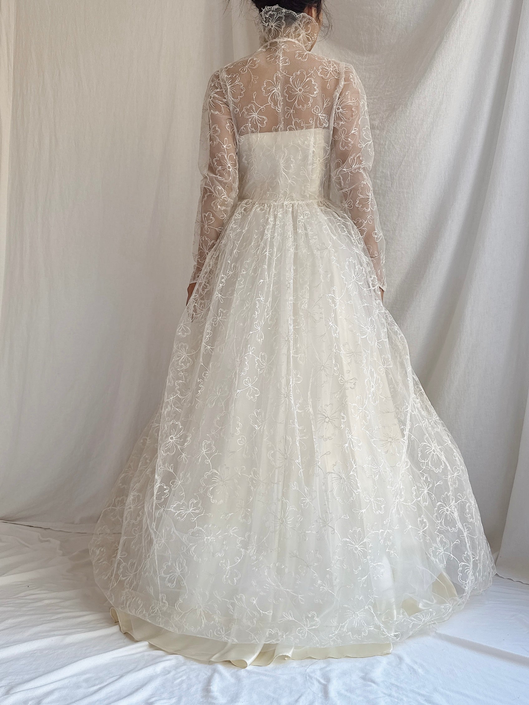 1950s Vintage Tulle 2-Piece Set - XS