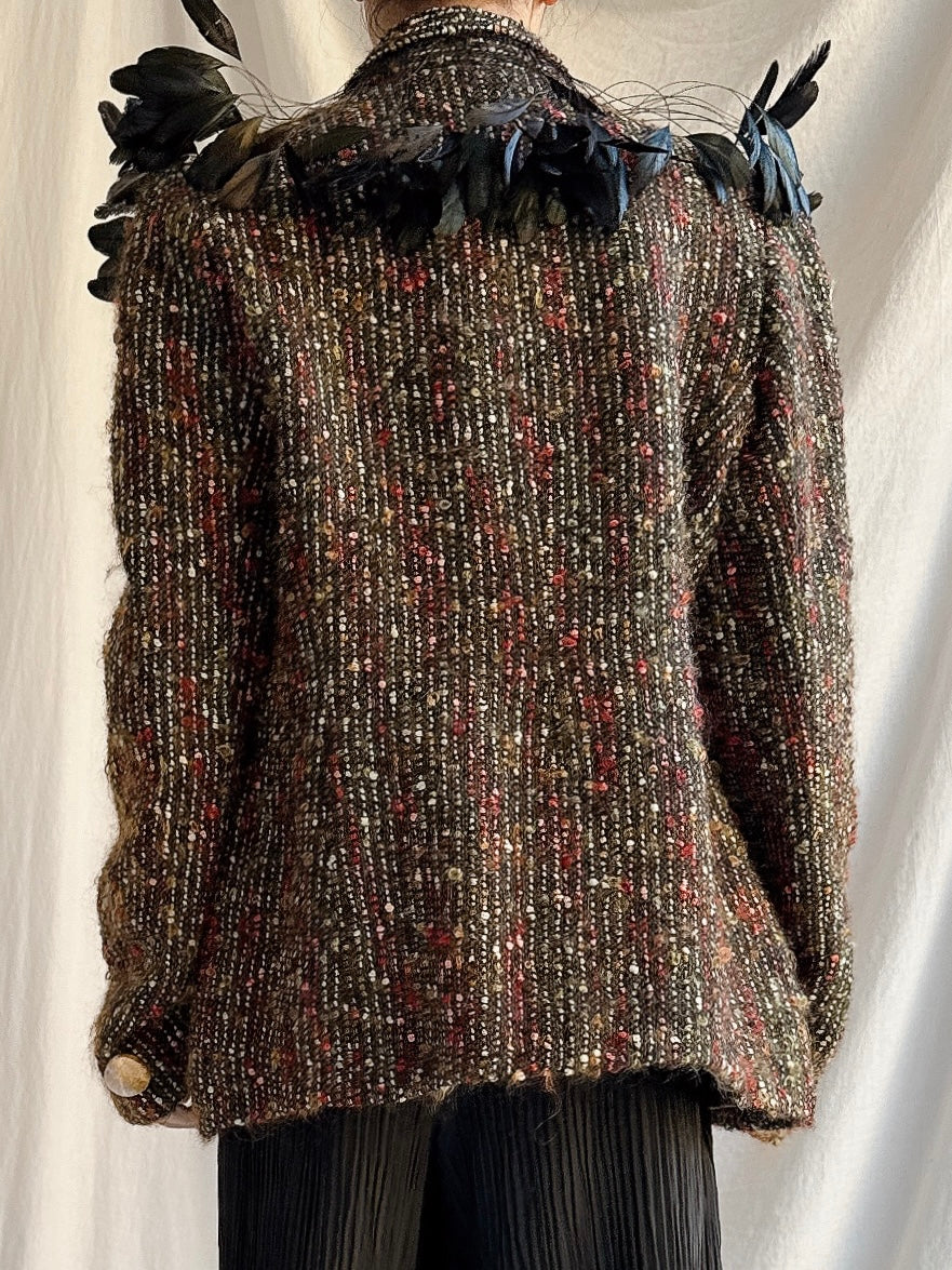 Vintage Baelo Claudia Tweed Jacket - M