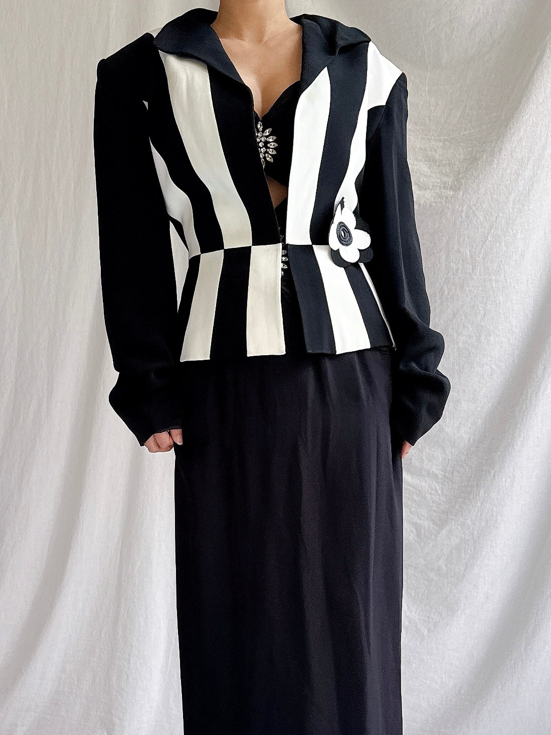 Vintage Alliage Paris Striped Jacket - M/42