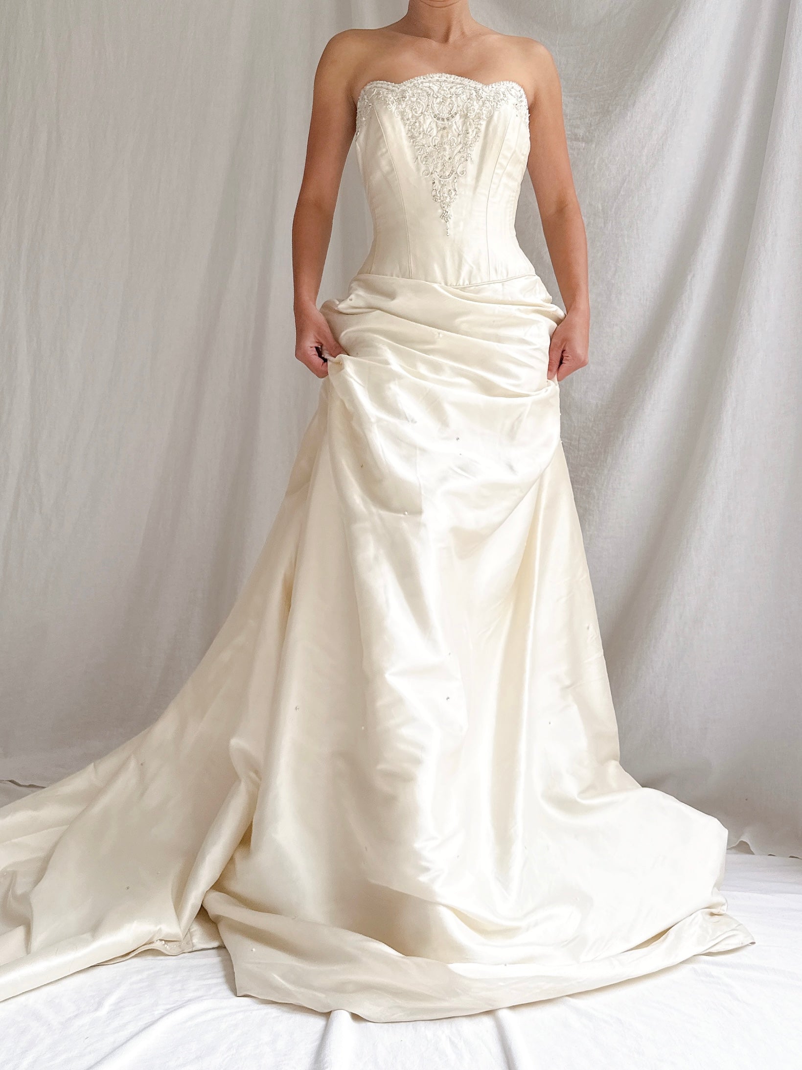 1990s Silk Corset Gown - S-M/4-8