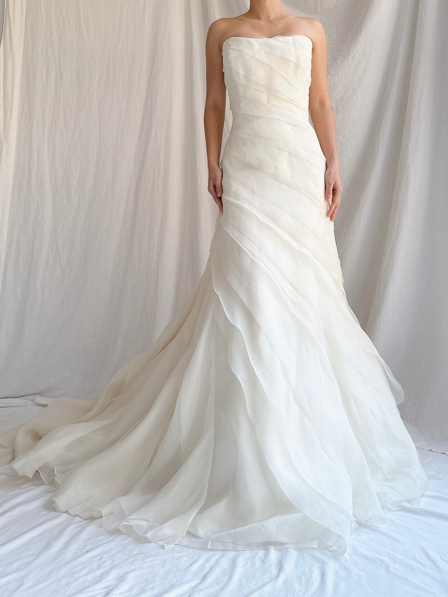 Vintage Silk Organza Gown - L/14