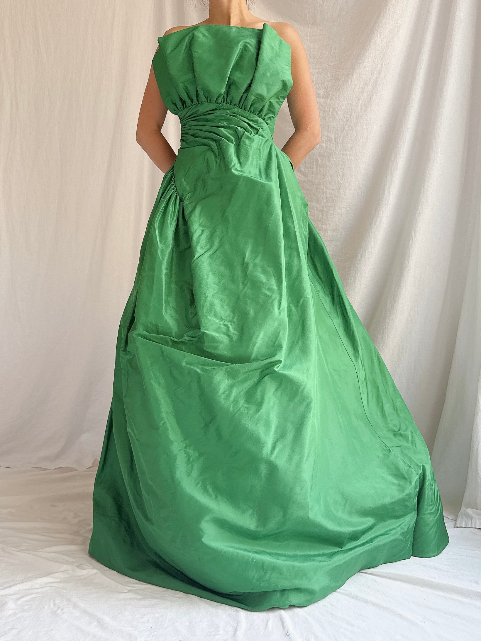 Vintage Scaasi Silk Gown - L