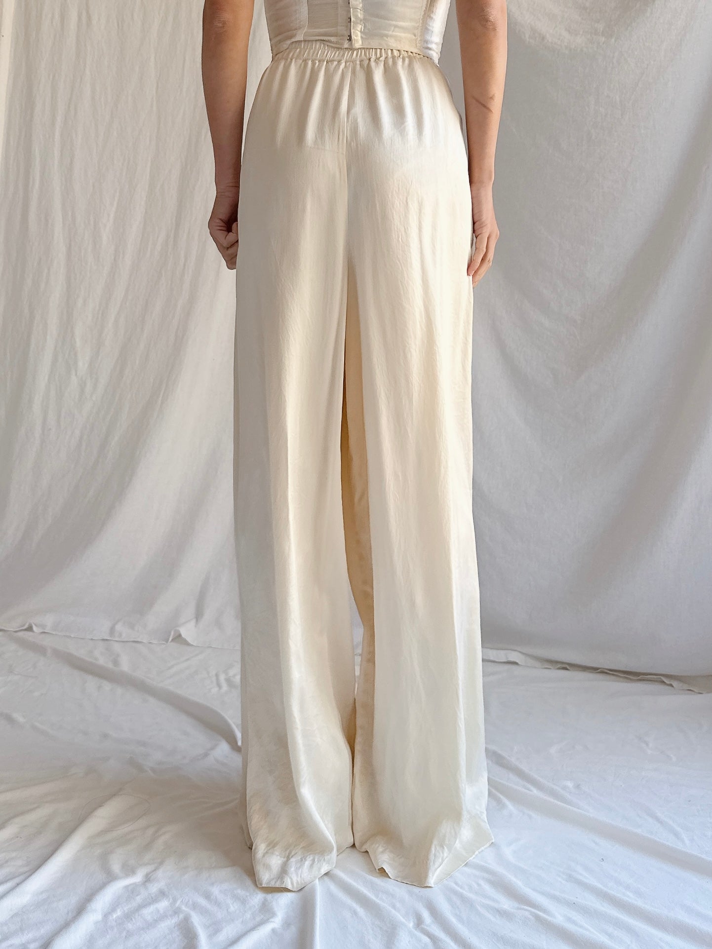 Vintage Silk Trousers - M