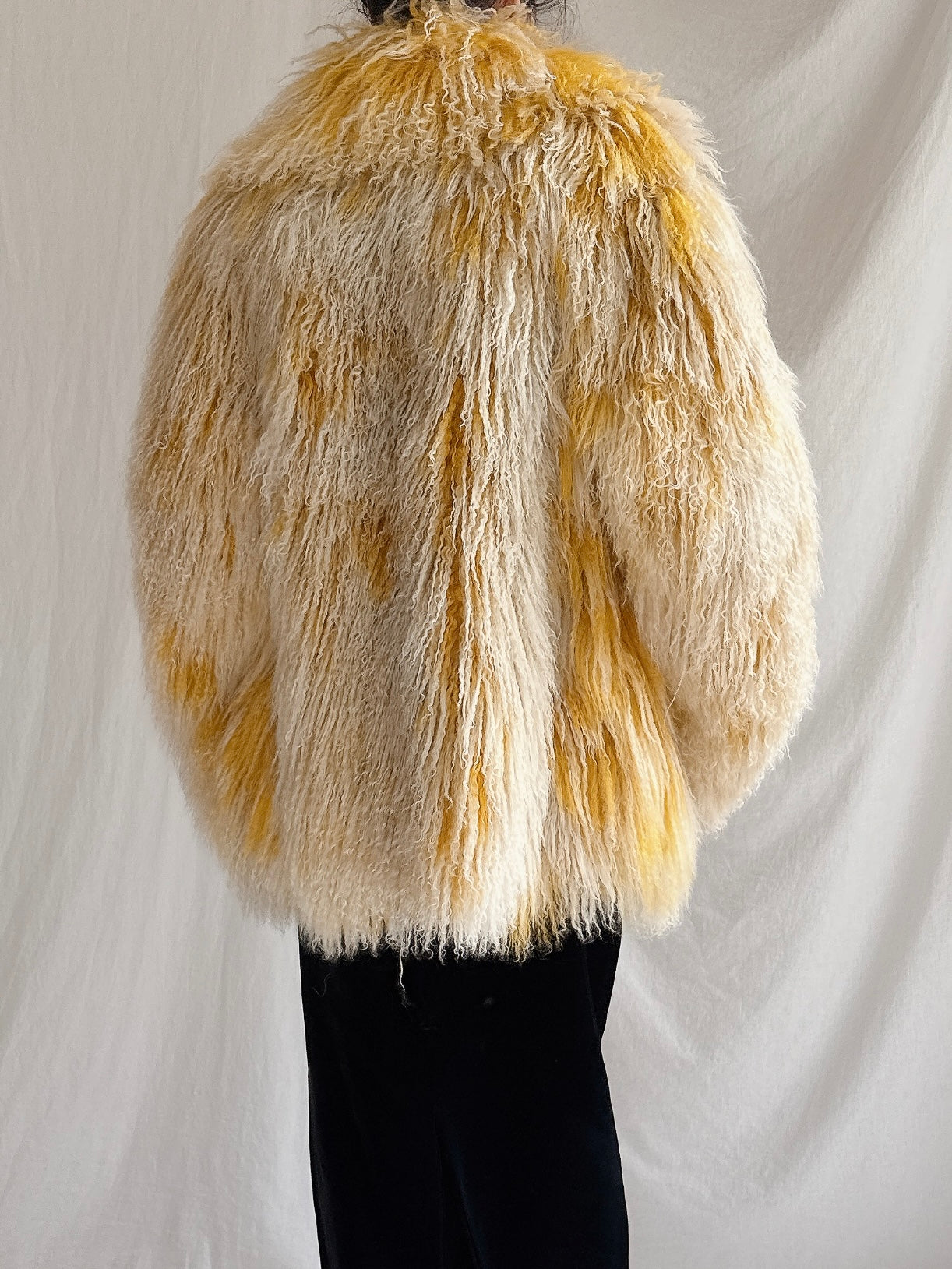 Vintage Mongolian Sheared Coat - M