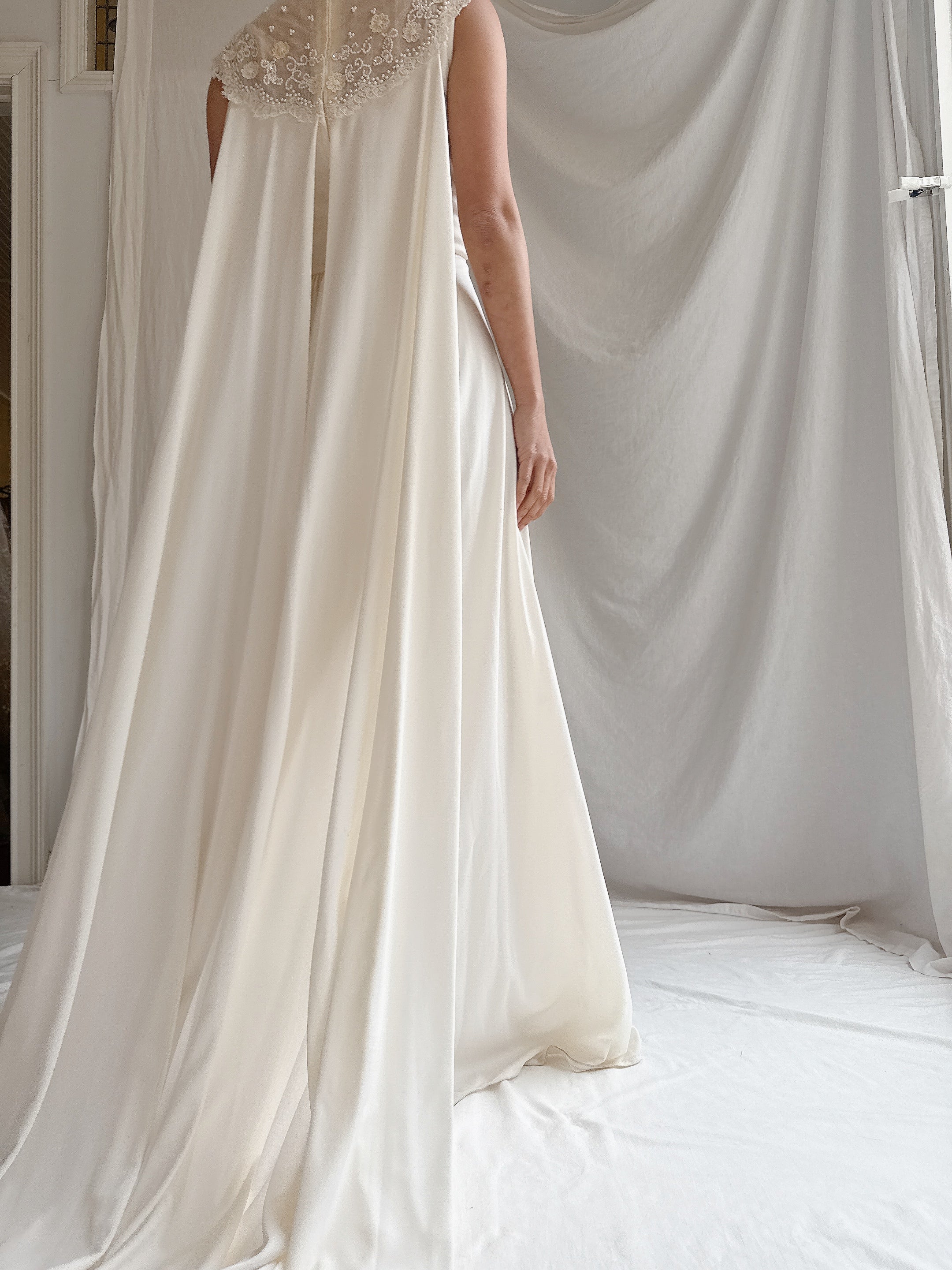 “RESERVED- DO NOT BUY” 1960s Jersey High Neck Gown - S/M