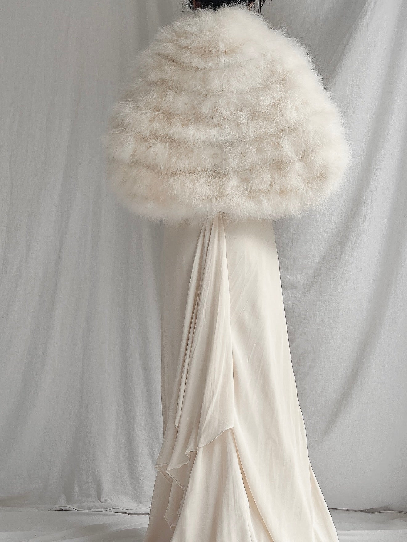 Vintage Feather Cape - OSFM