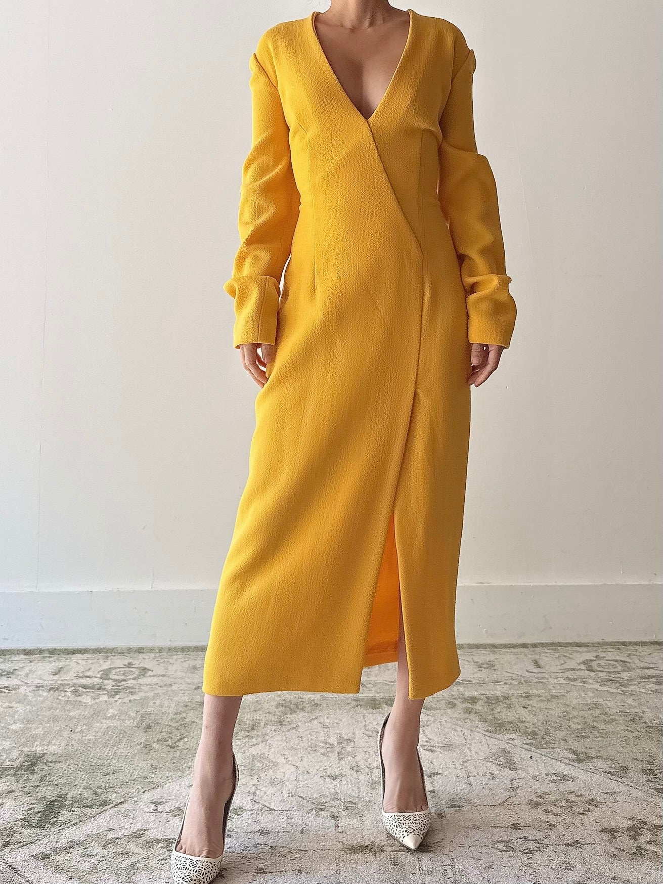 Vintage Gai Mattiolo Yellow Dress - IT44