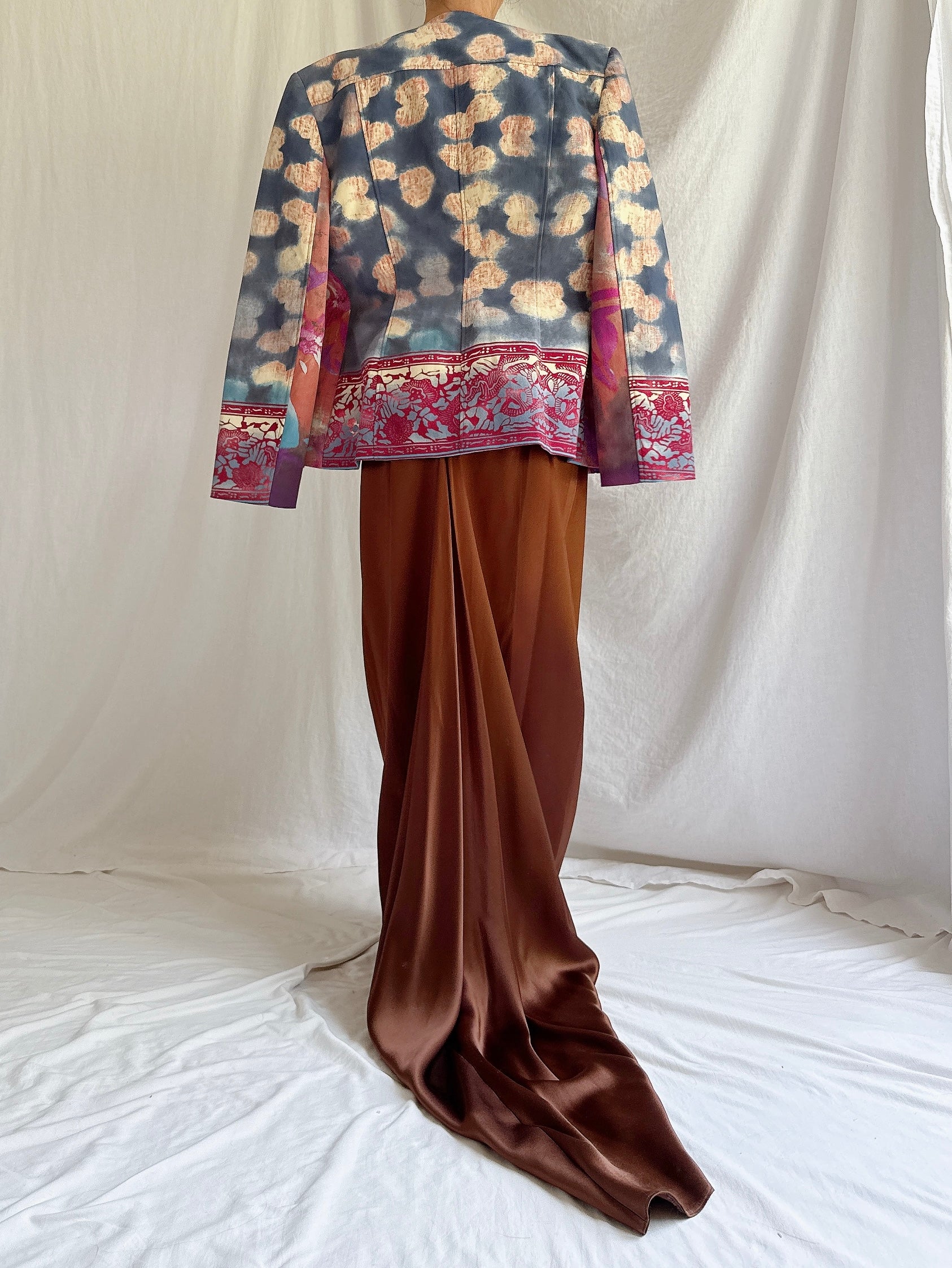 Vintage Emmanuelle Khanh  Abstract Jacket - M/L FR 44