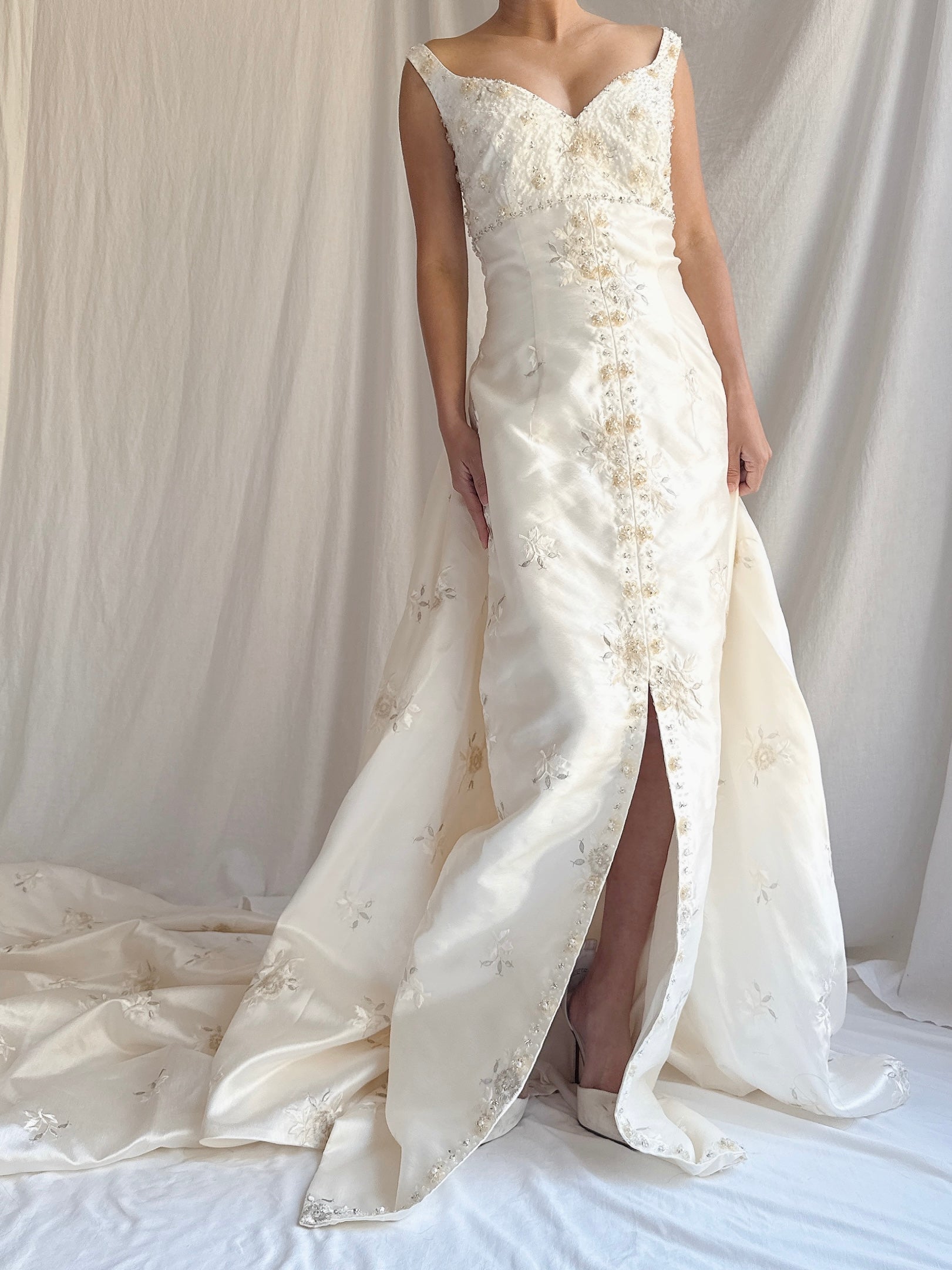 Vintage Embroidered 2-Piece Dress - M