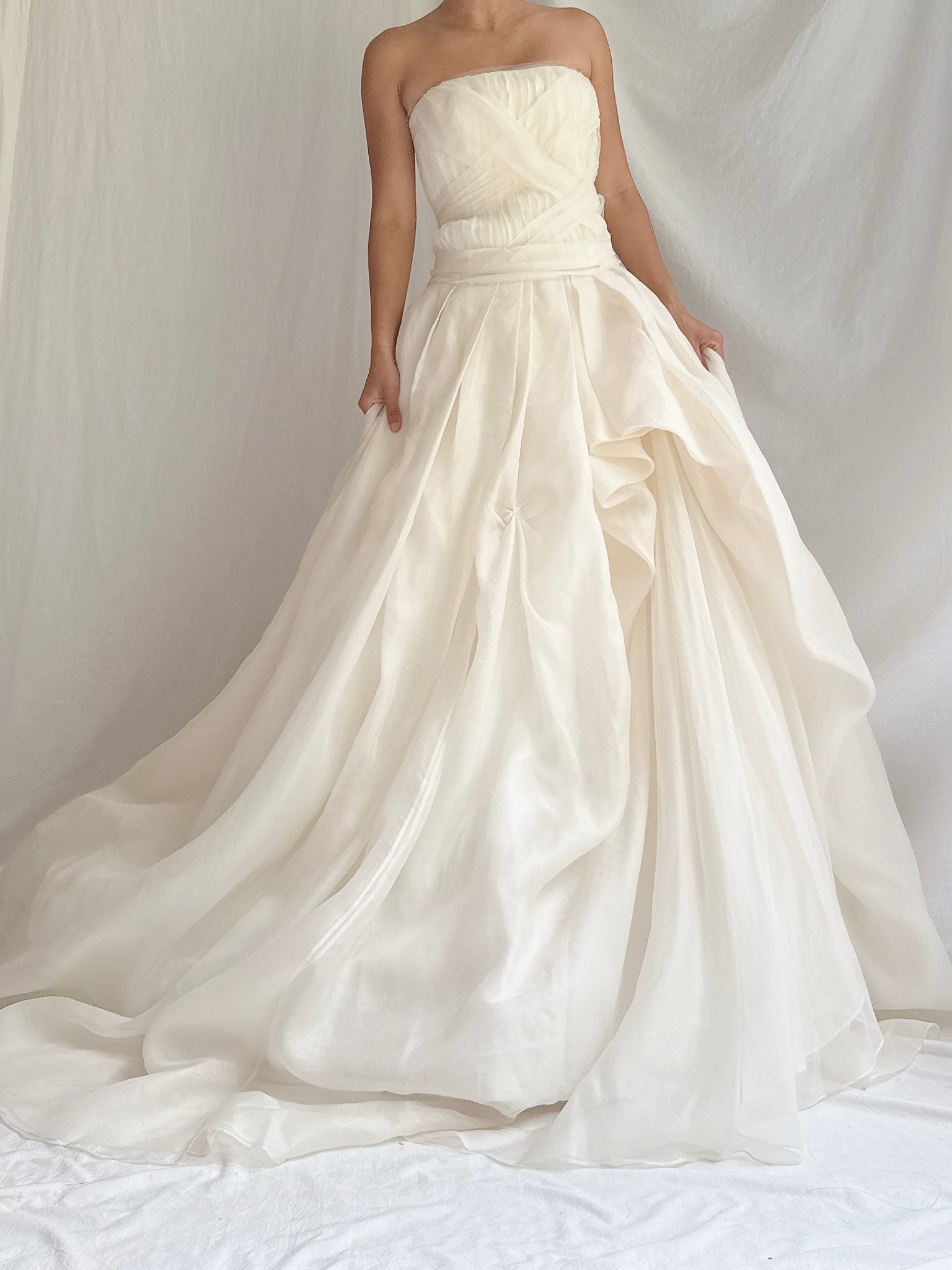 Vintage Vera Wang Silk Organza and Tulle Gown - XS/0
