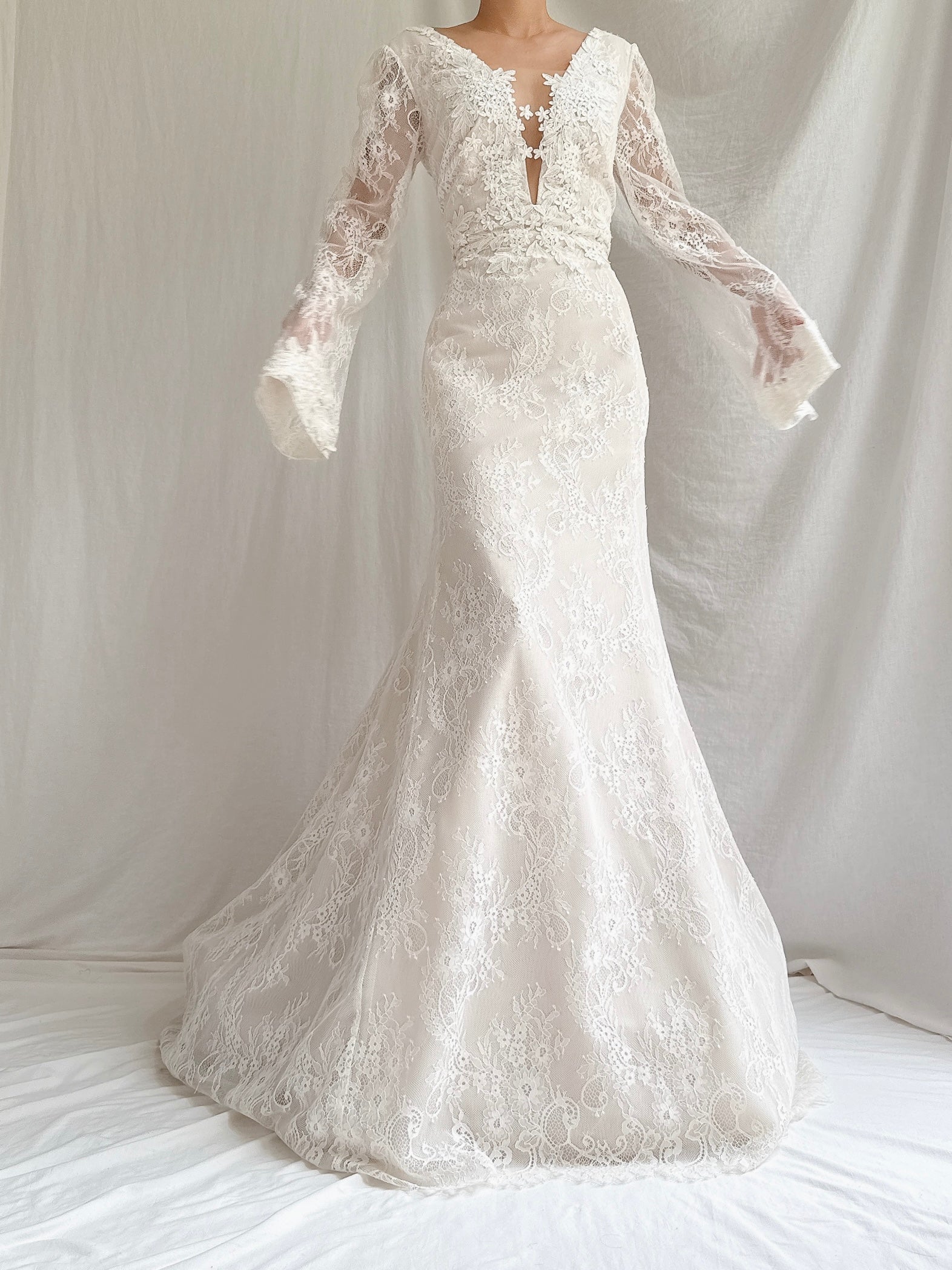 Vintage Liancarlo “Azul” Lace Gown - M/6