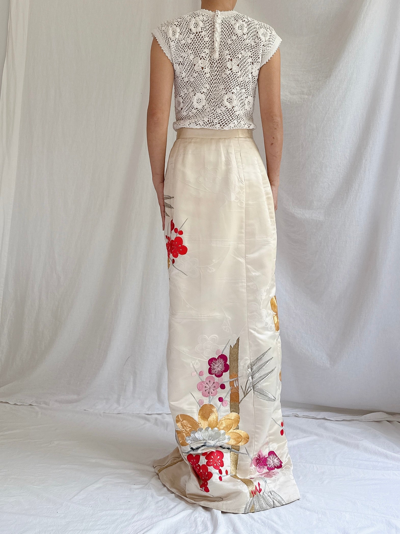 Vintage Silk Skirt - XS/S
