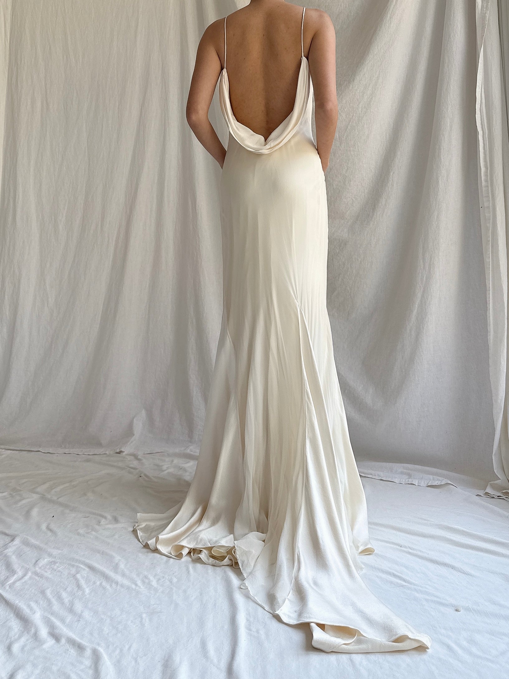 Vintage Vera Wang Silk Bias Gown - XS