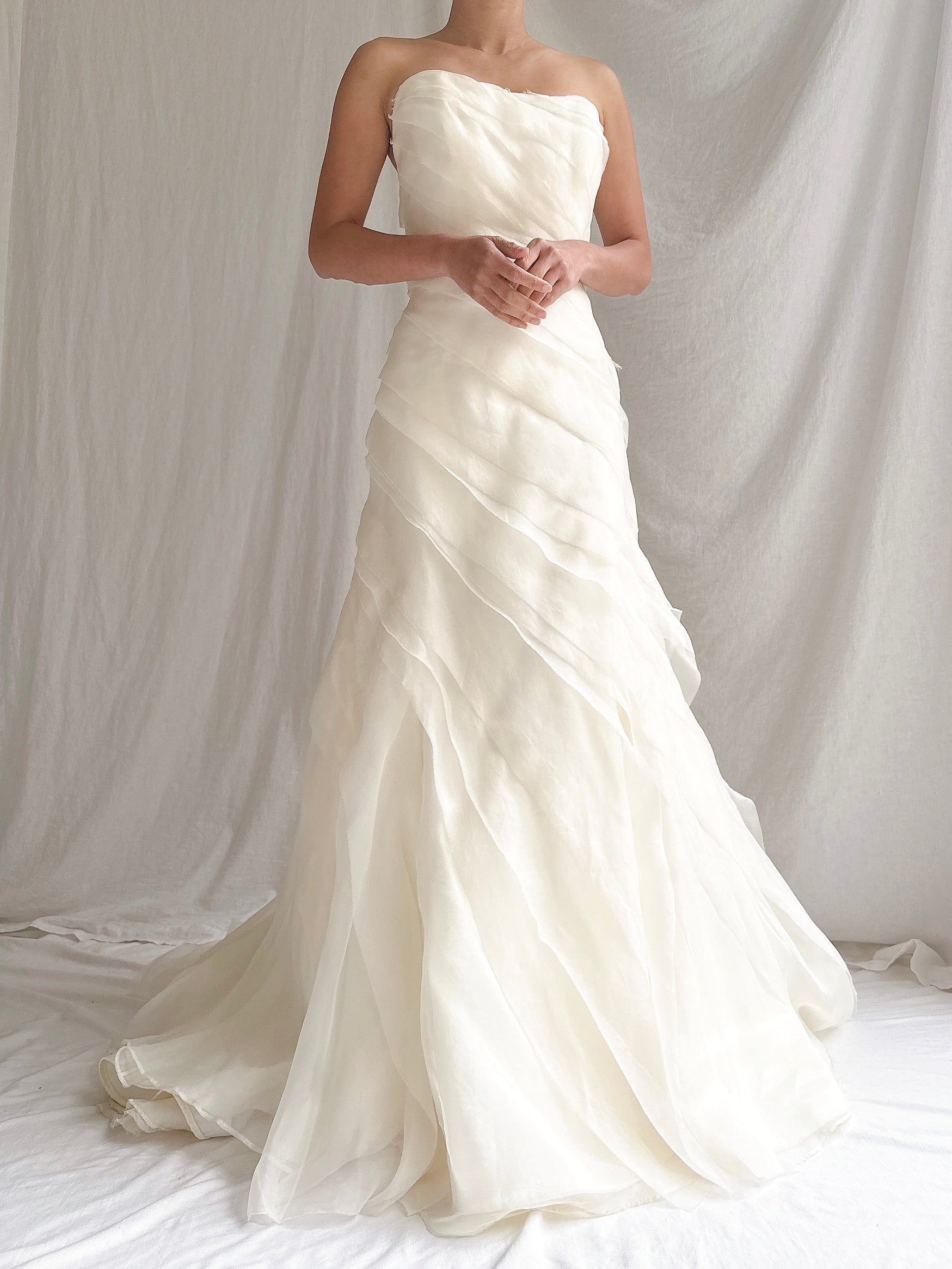 Vintage Silk Organza Gown - M/6