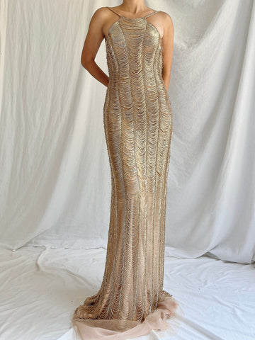 00s Sequins Gown - S