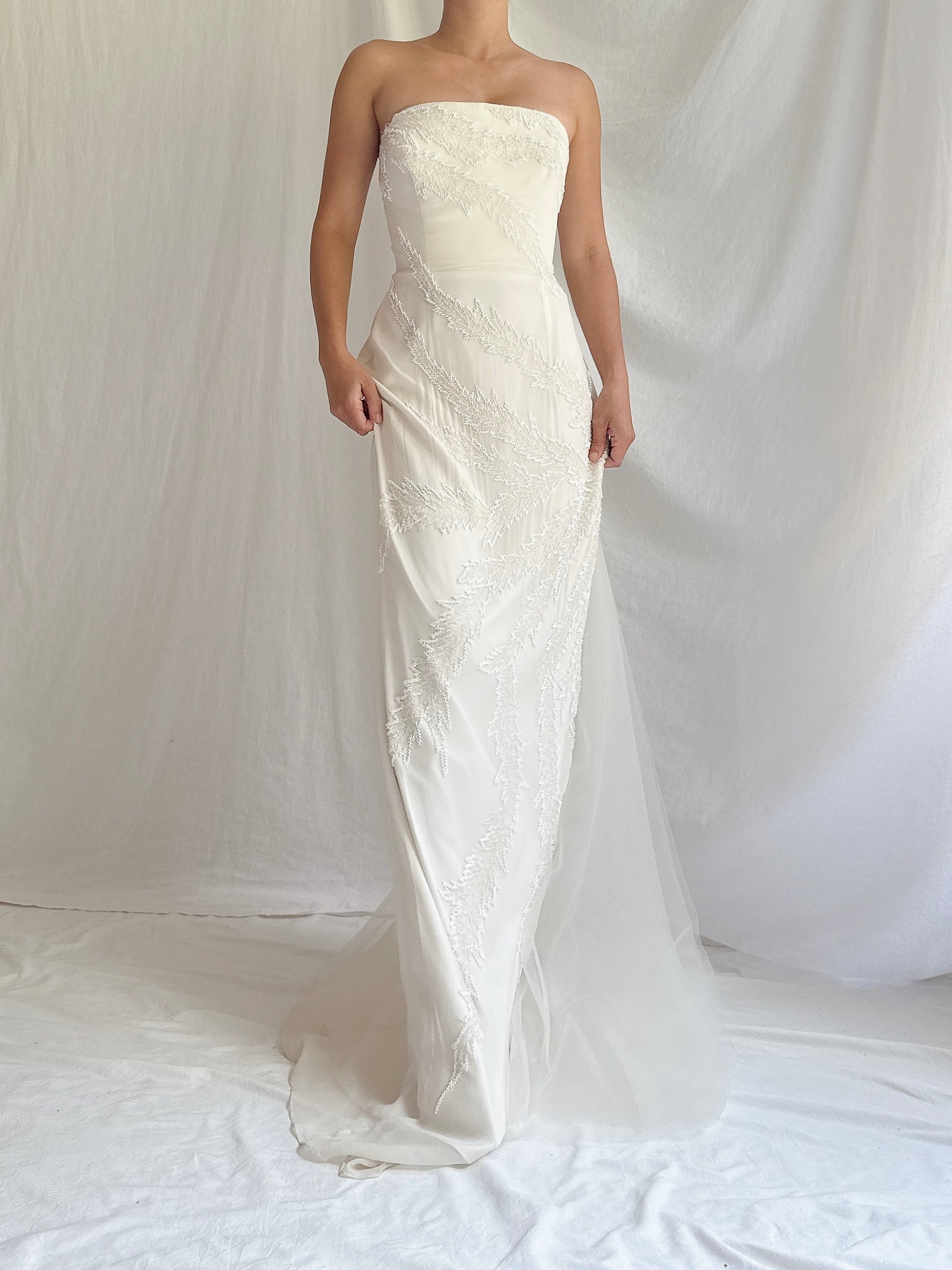 Vintage Jasz Couture Silk Strapless Gown - M/6/8