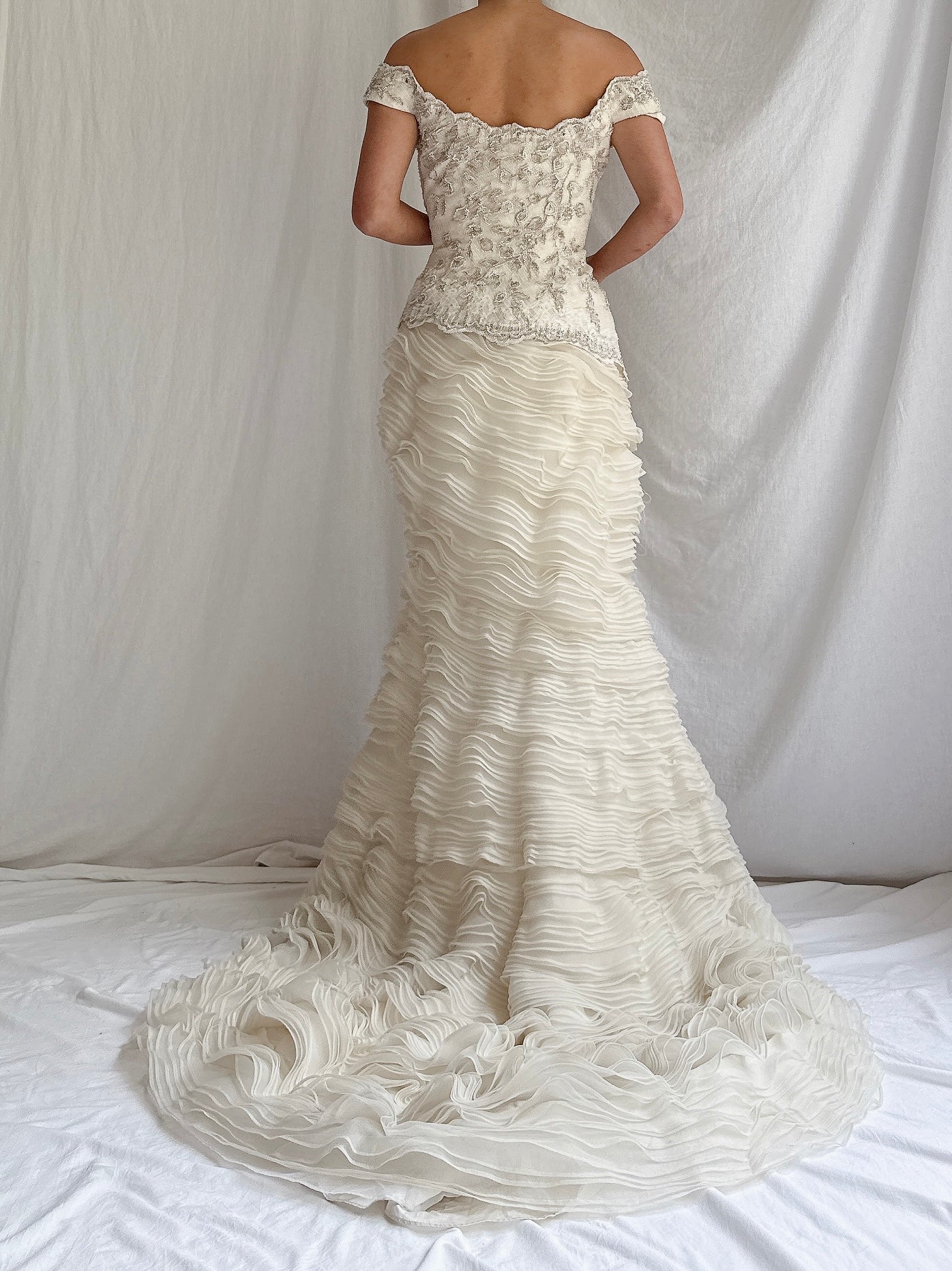 00 YSA Makino Ruffled Gown - M | G O S S A M E R 00 YSA Makino Ruffled Gown - M | G O S S A M E R