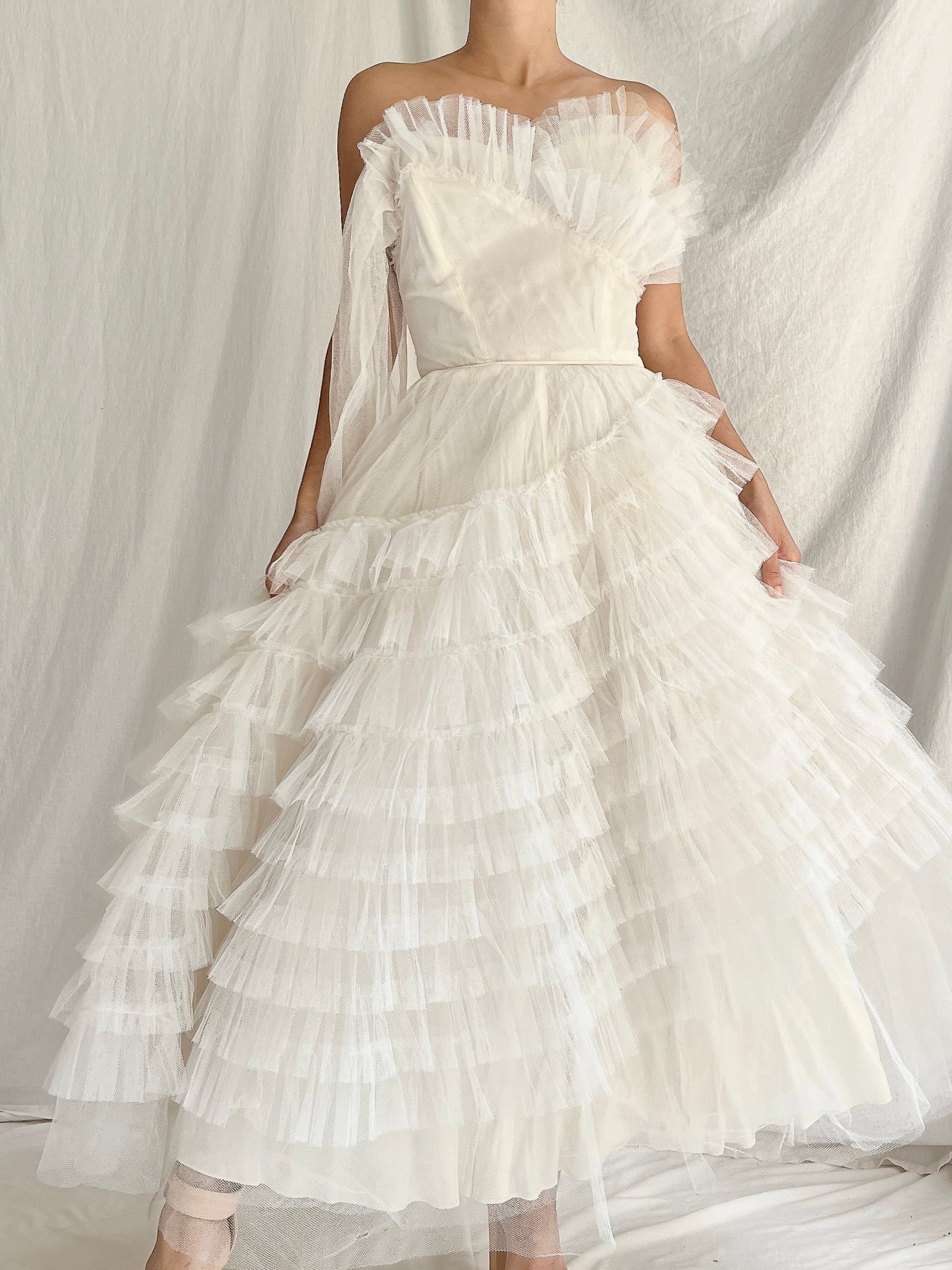 1950s Tulle Layered Dress - XS