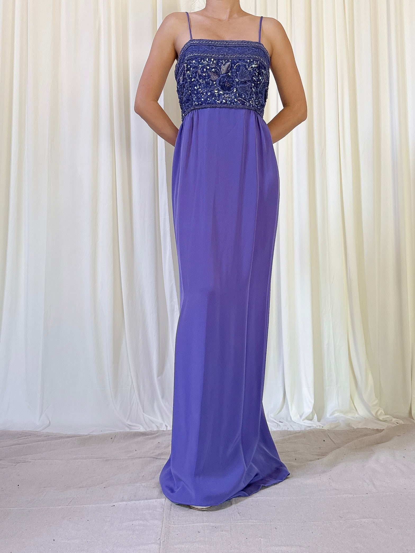 Vintage Gattinolli Purple Dress - FR 44