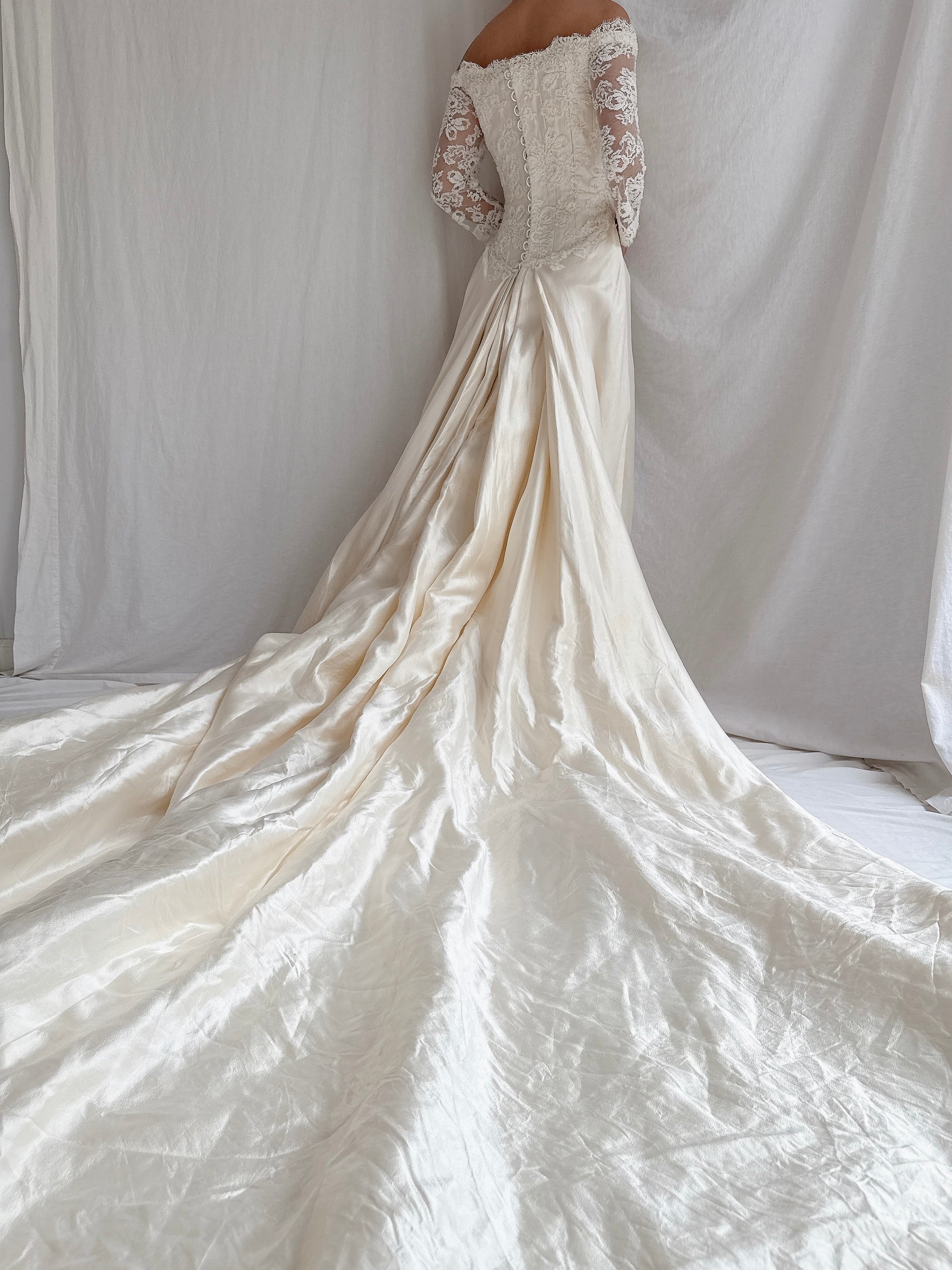 Vintage Lorenzo Caprile Couture Silk Gown - S/4/6