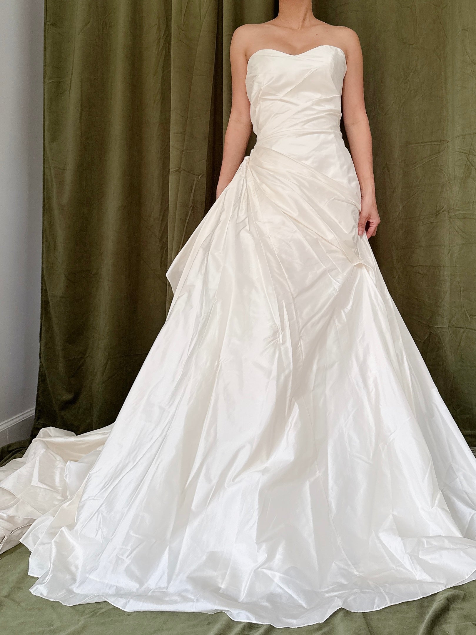 Vintage Justina Atelier Strapless Silk Dress - M/8