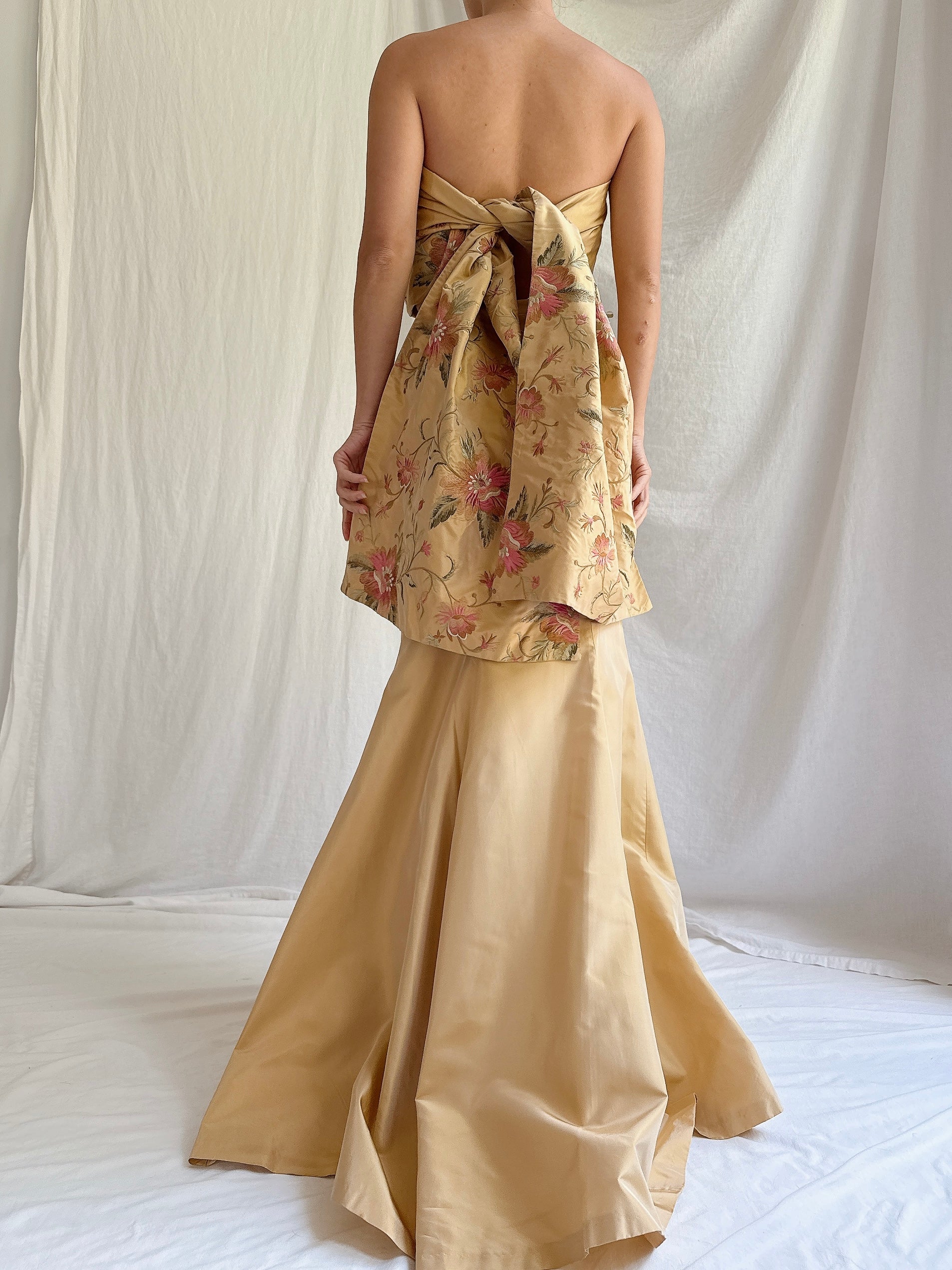 Vintage Paule Vasseur Silk 2-Piece Set - M FR 42