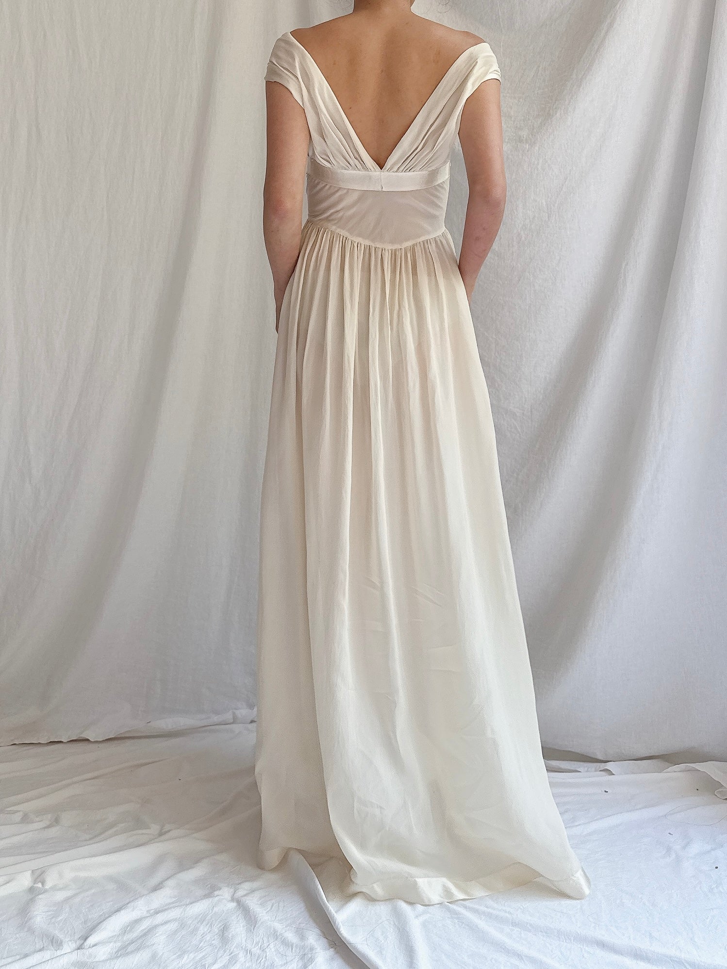 1930s Reversible Silk Dress - S