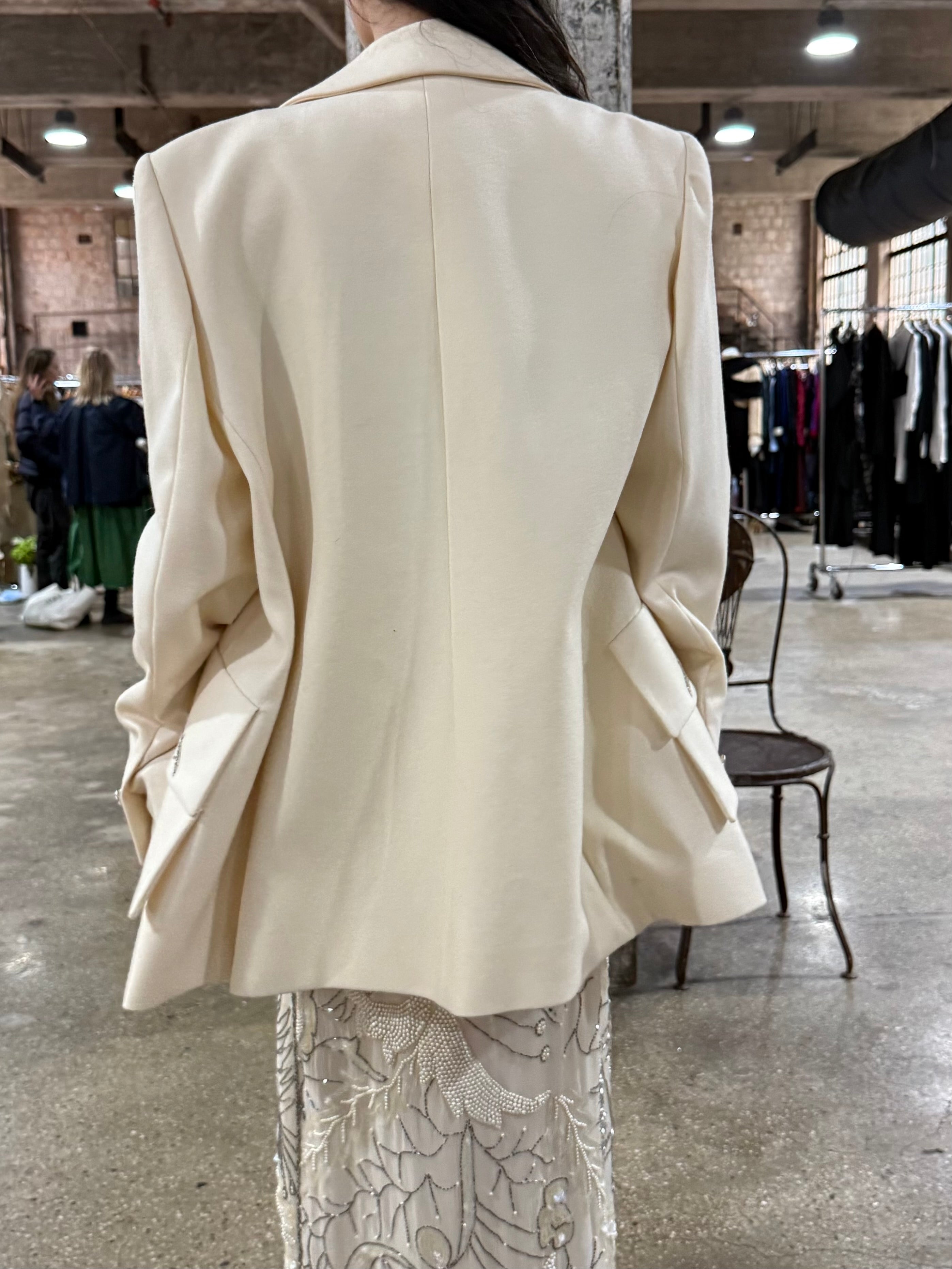 Vintage Jacques Fath Wool Jacket - M