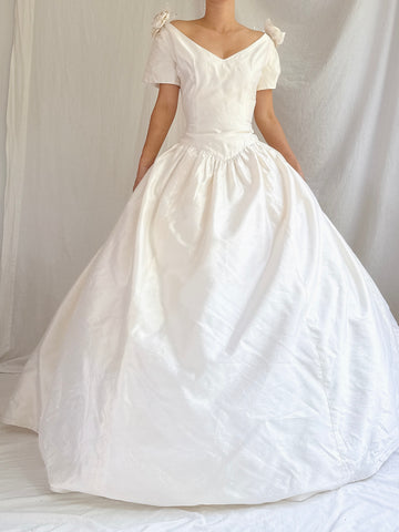 Vintage Lazaro Silk Gown - S