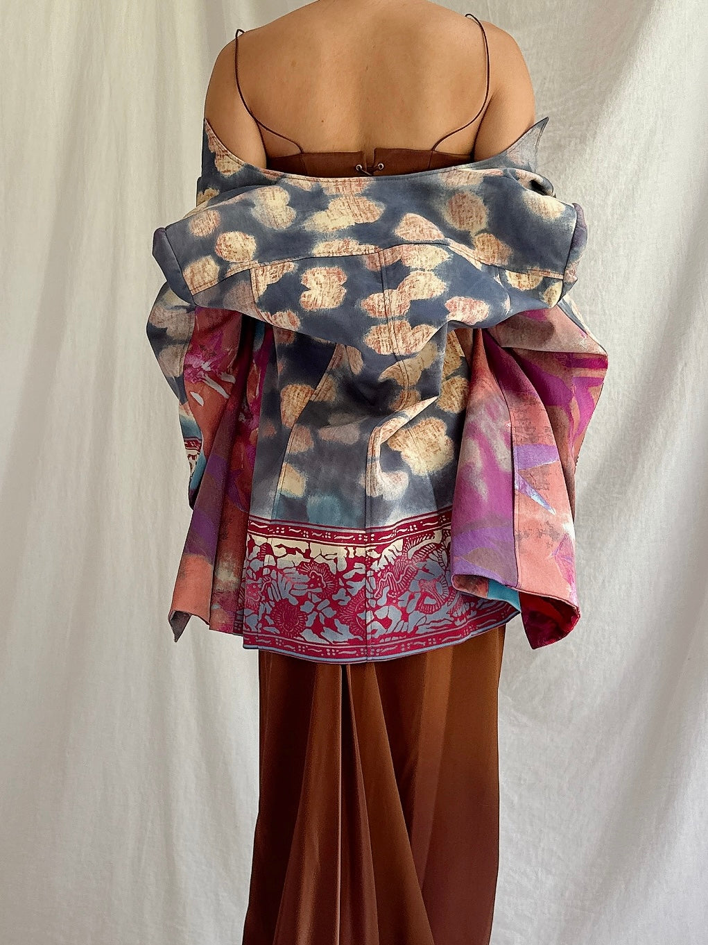 Vintage Emmanuelle Khanh  Abstract Jacket - M/L FR 44