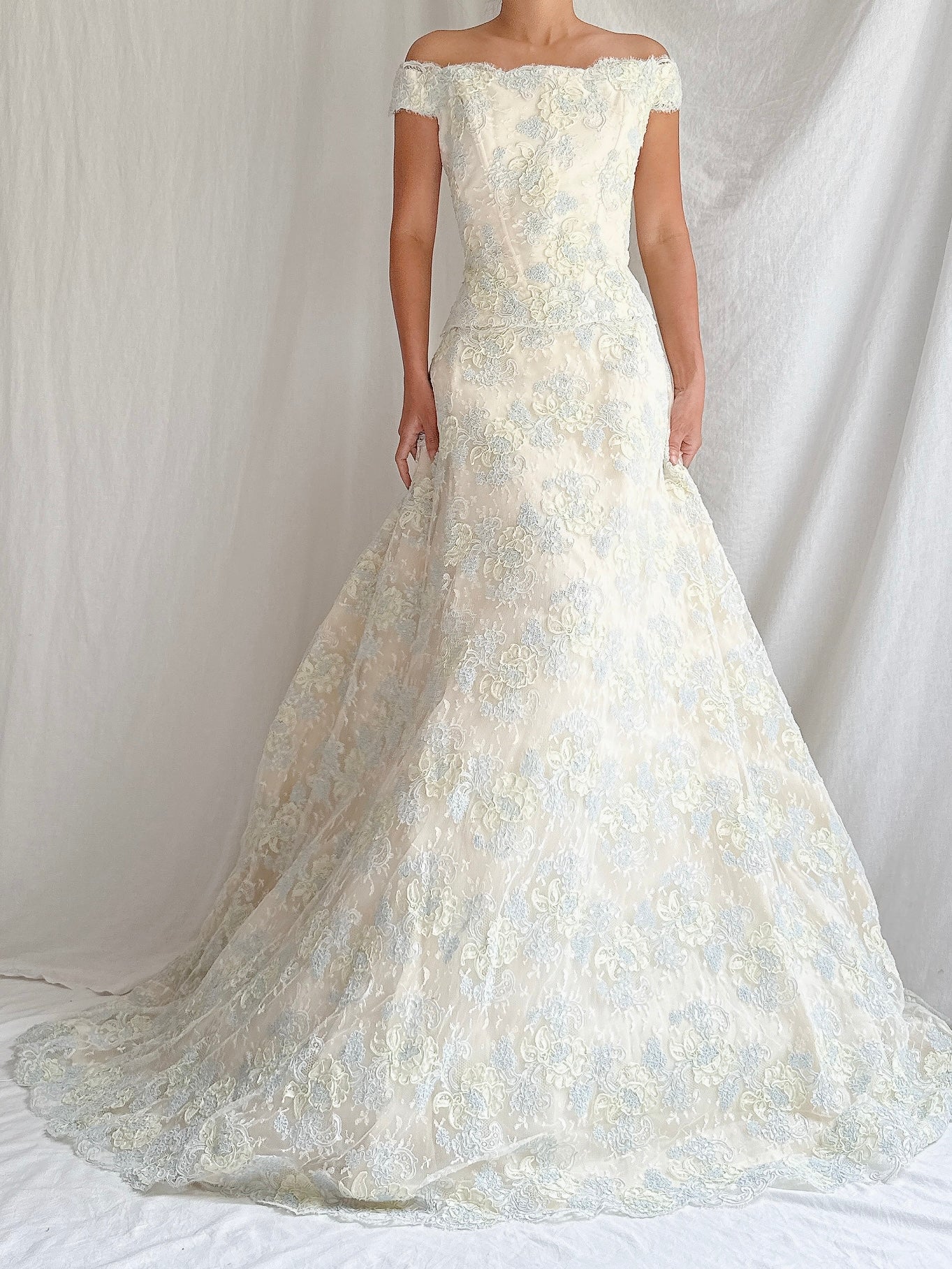 Vintage Aimee Atelier Couture Alencon Lace 3-Piece Set - L/IT 46