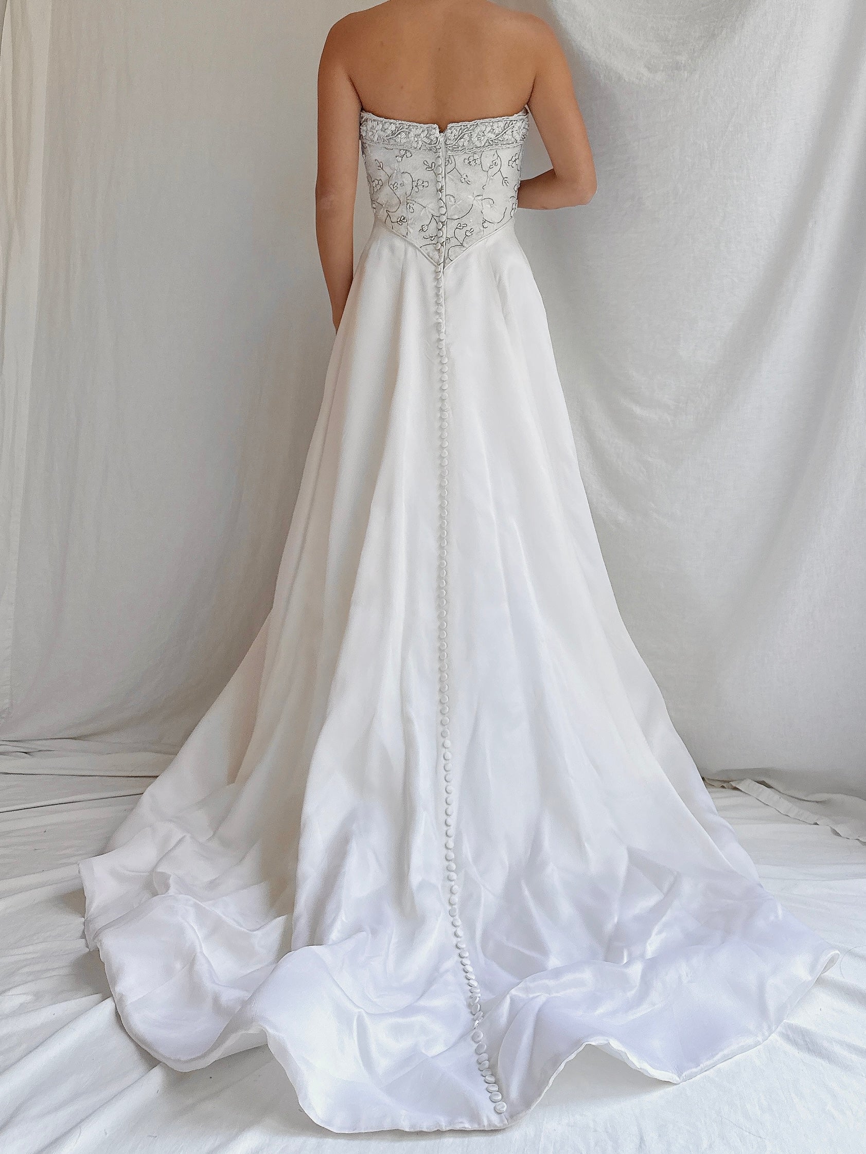 Vintage GIVENCHY Embellished Silk Organza Gown - S/4