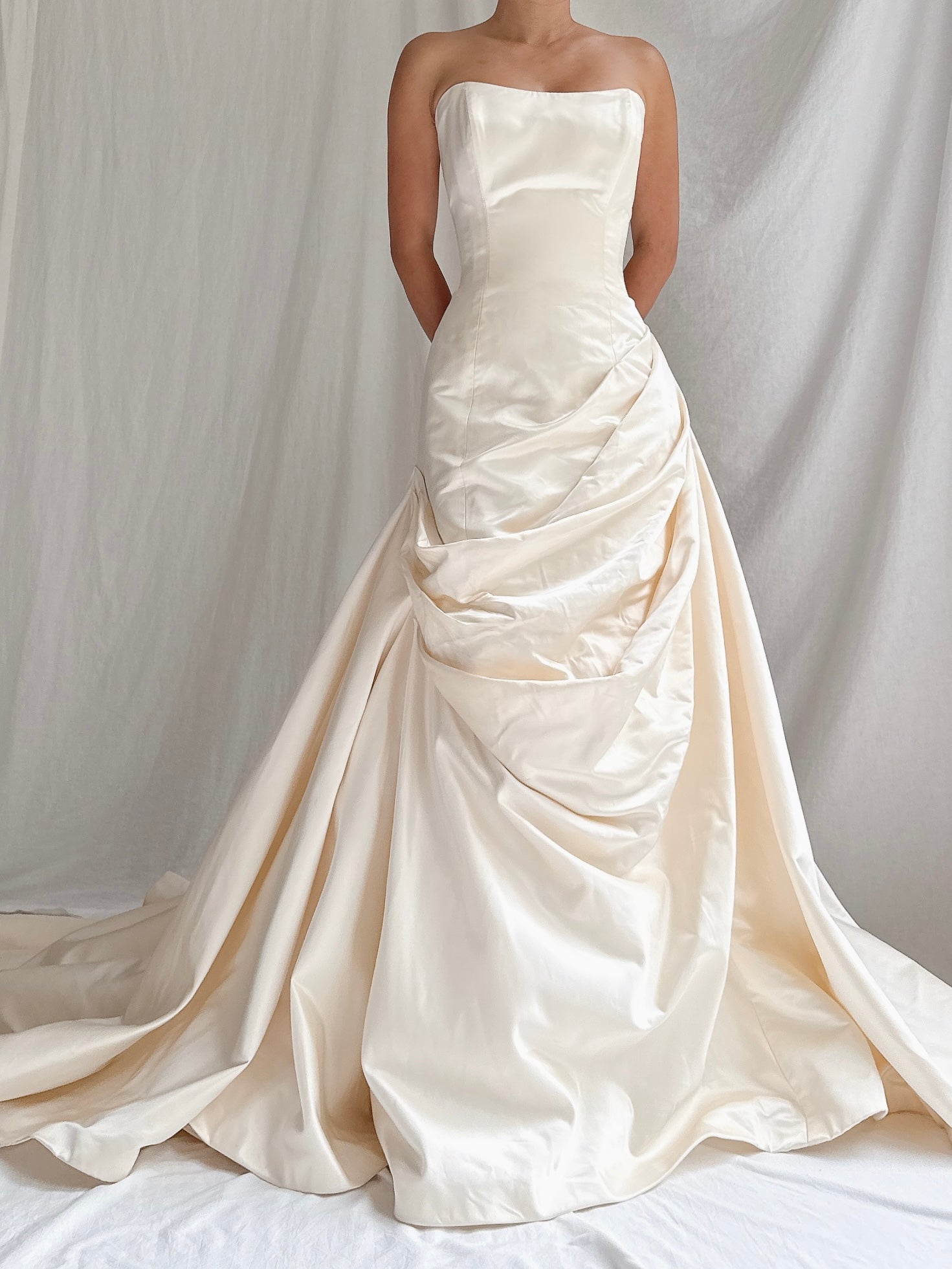 Vintage Marisa Silk Draped Gown - M/8
