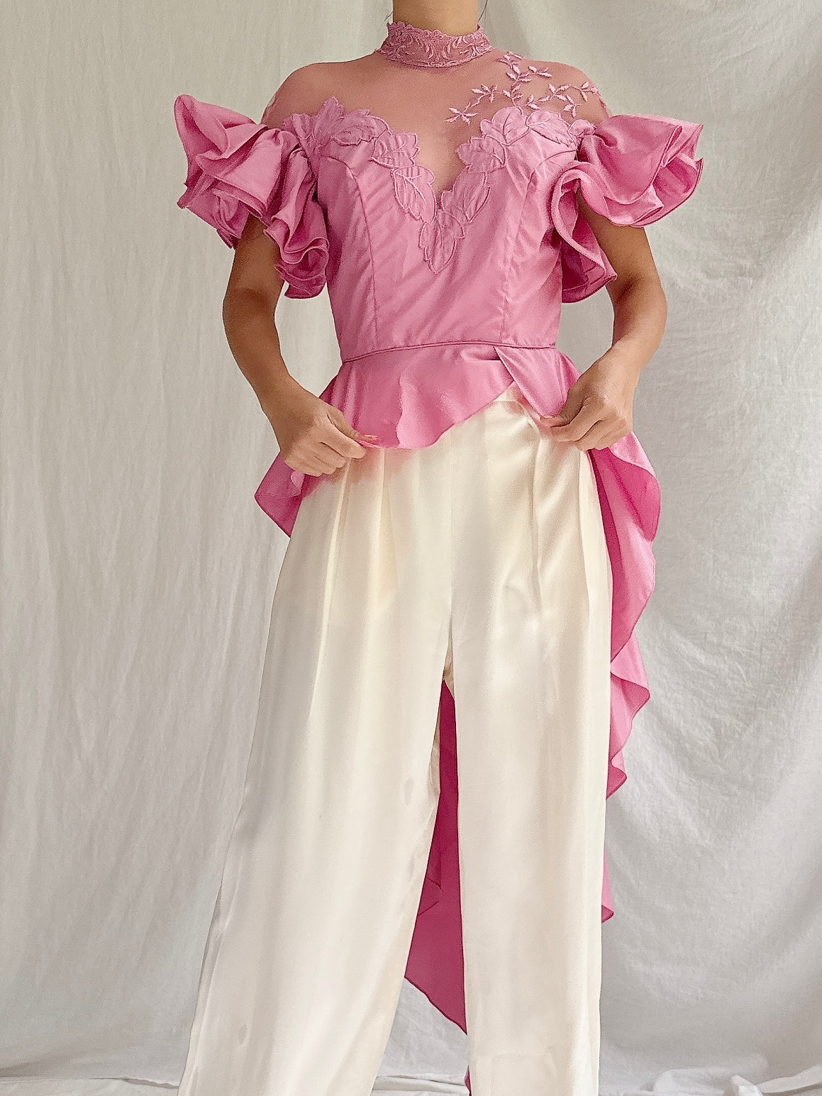 Vintage Escada Silk Trousers - S