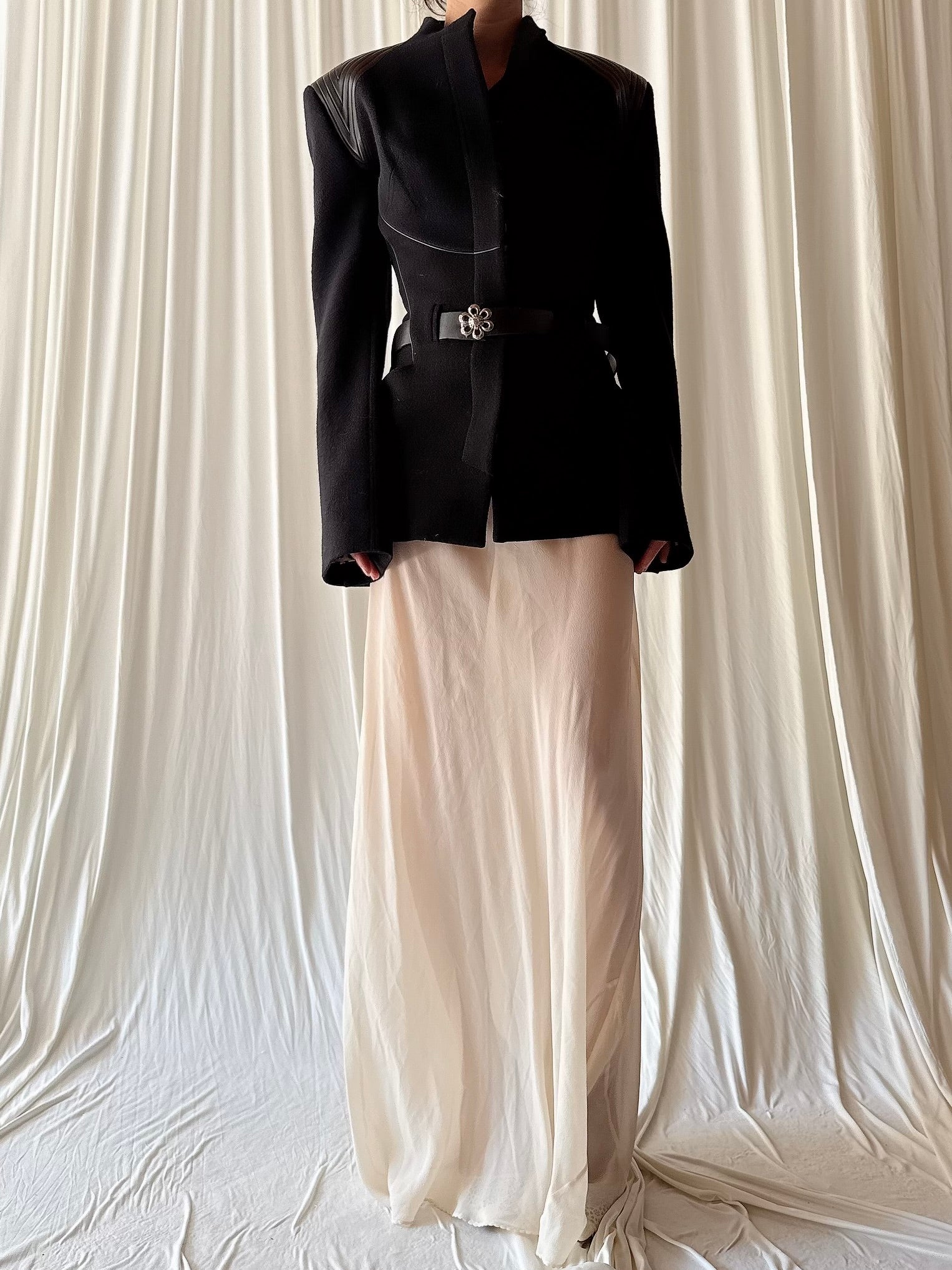 Vintage Terry Paris Belted Wool Jacket - M/L